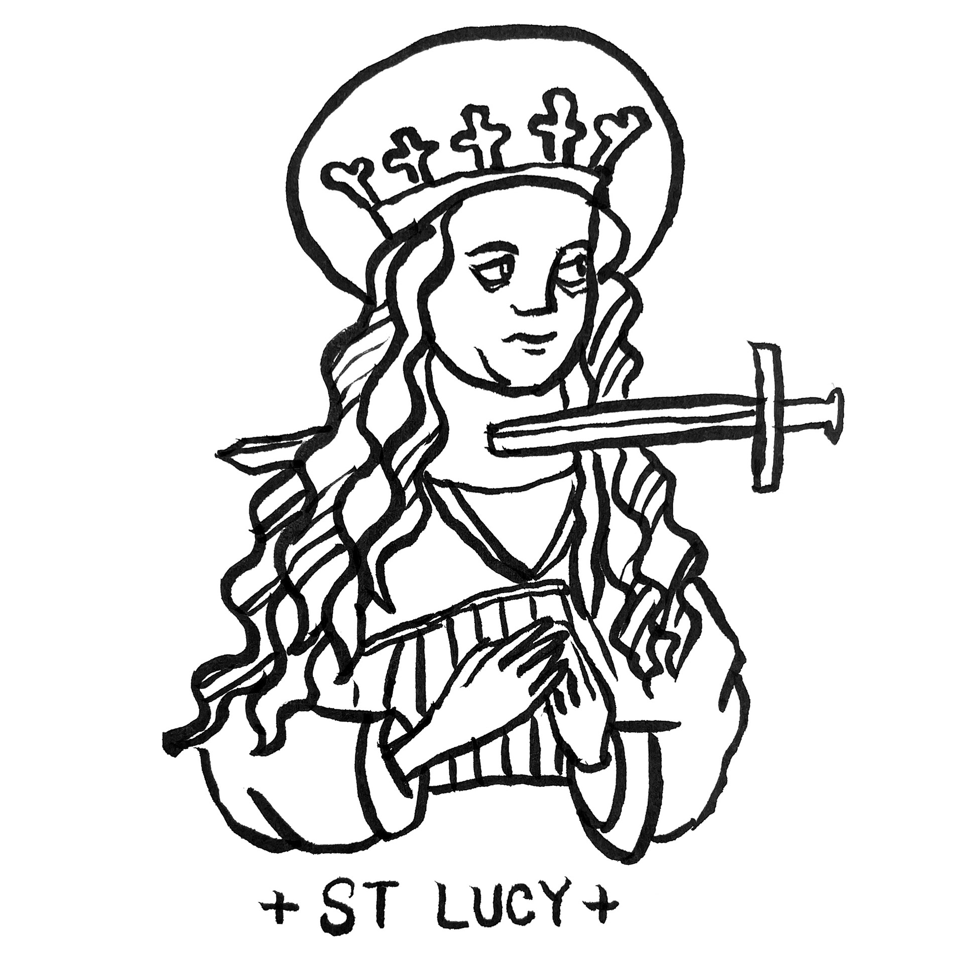 St Lucy - Ink