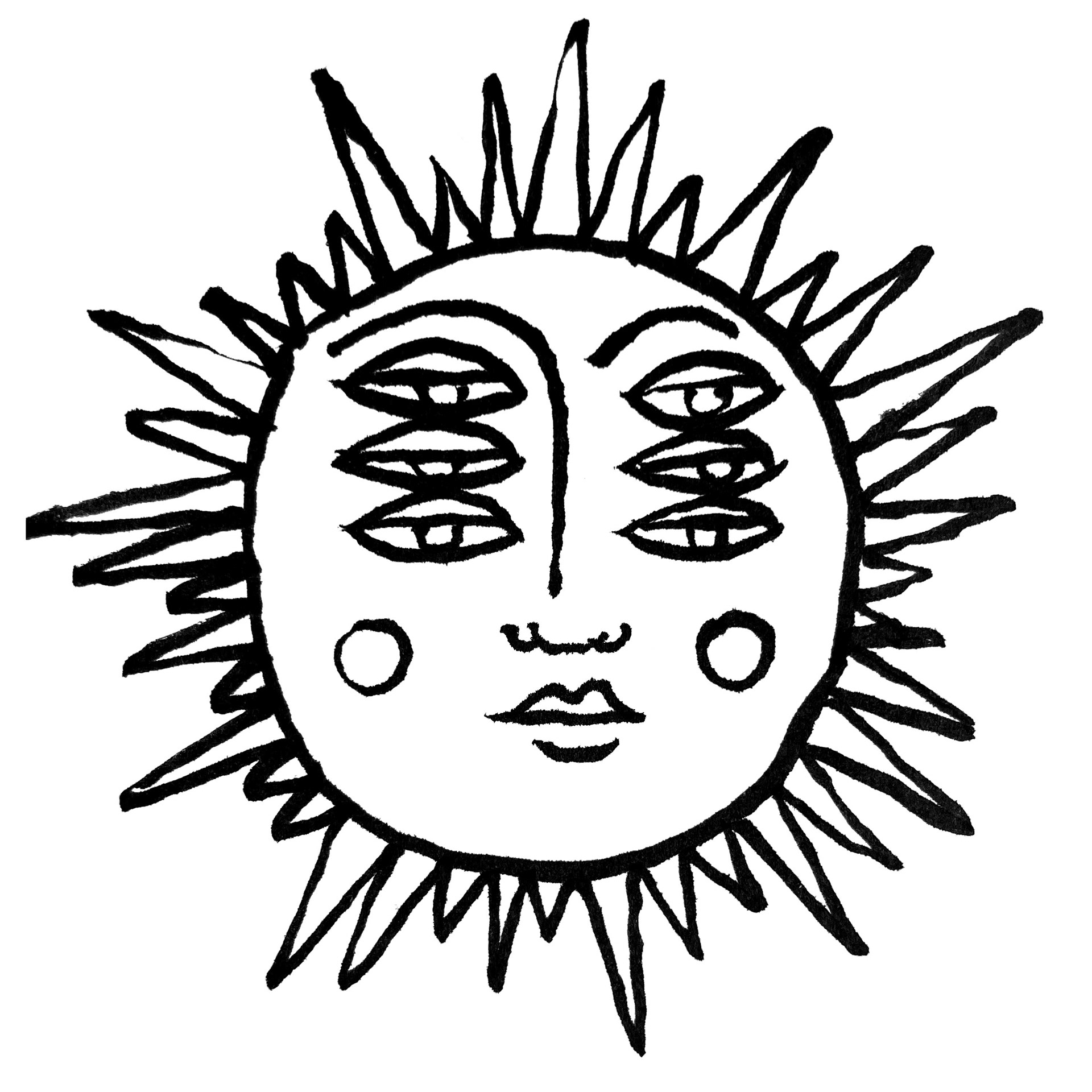 Sun God - Ink