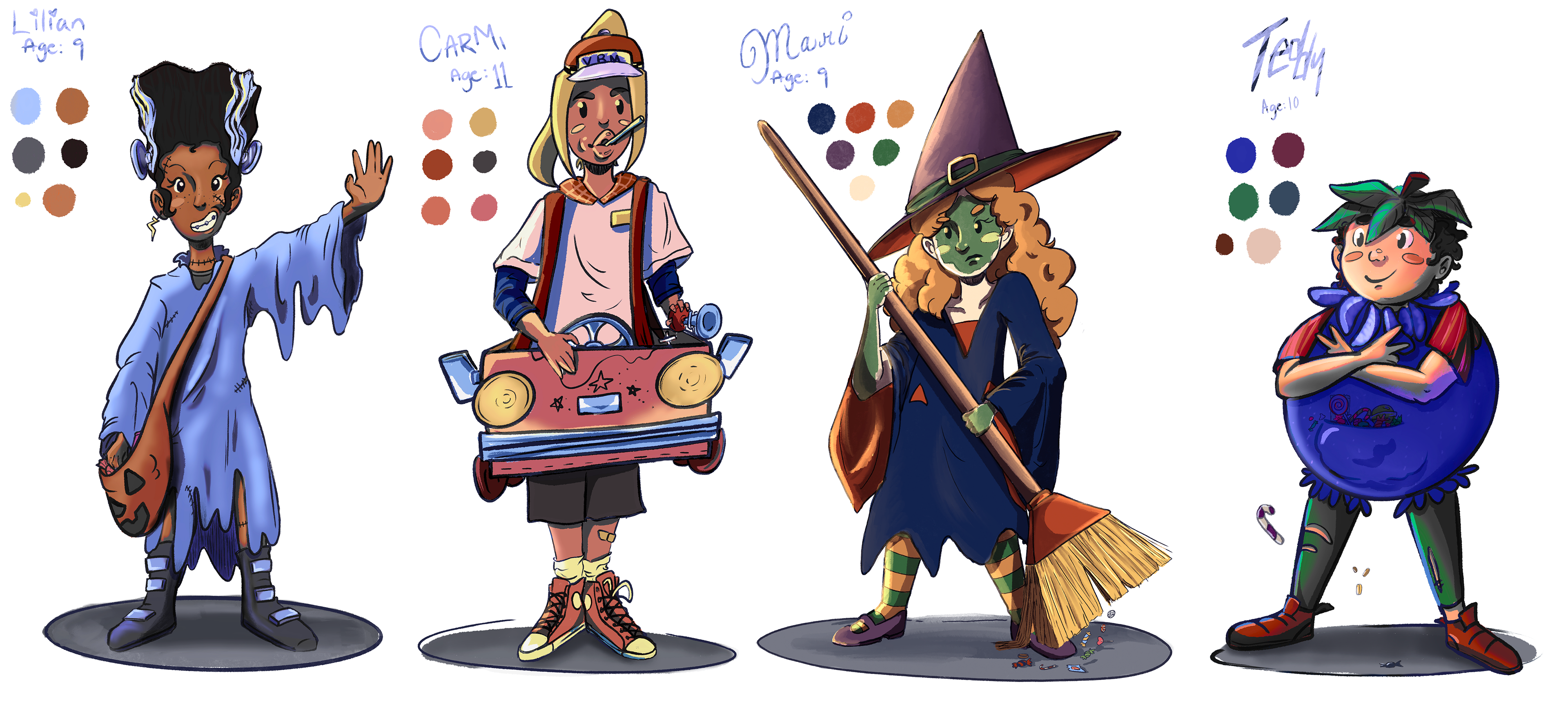 "Halloweenies" Character Sheet, 7.2025