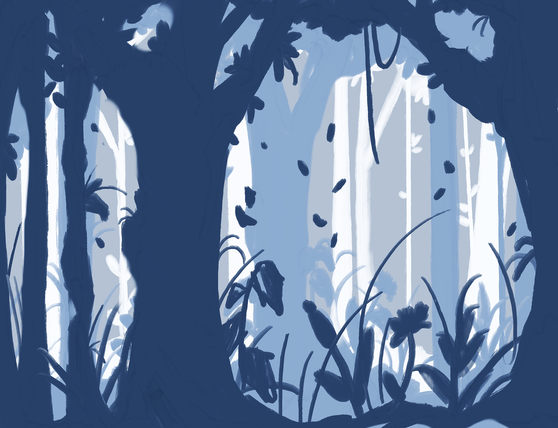 Wallpaper Forest Silhouette #3