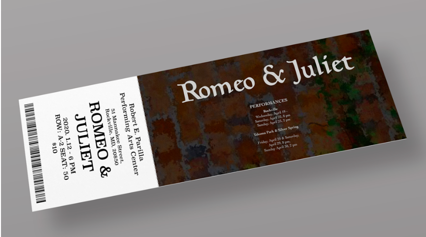 Romeo and Juliet ticket