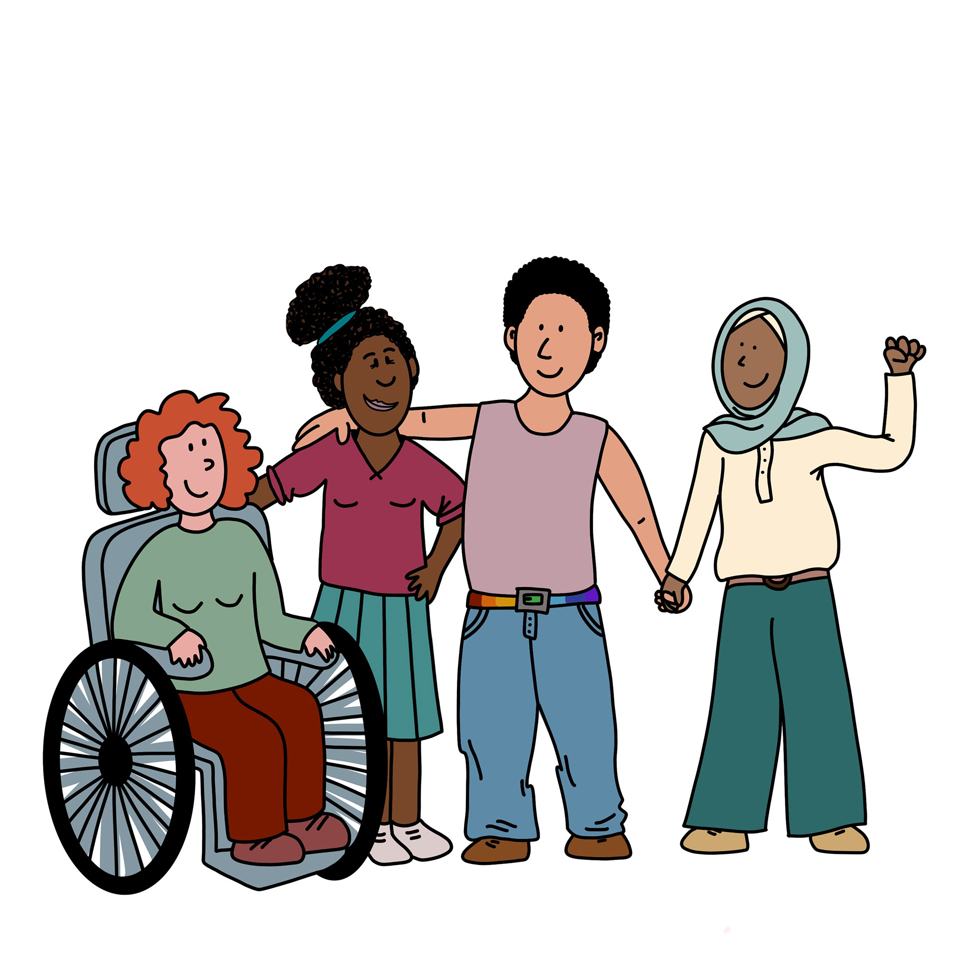 Empowerment, intersektionaler Feminismus, Selbst-Stärkung, Antidiskriminierung, Selbst-Hilfe, Gruppe