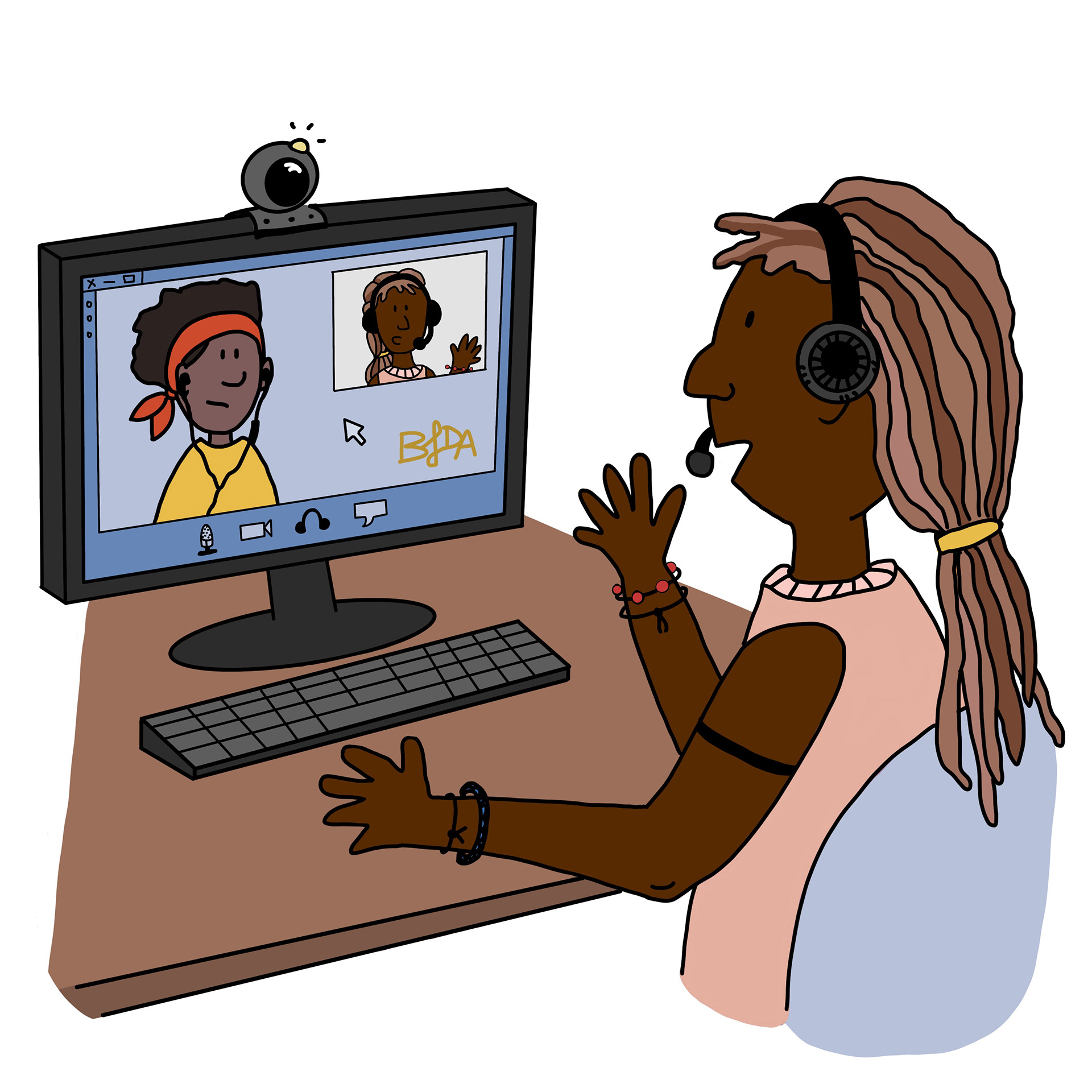 Beratung, Videocall, Online-Beratung, Antidiskriminierung