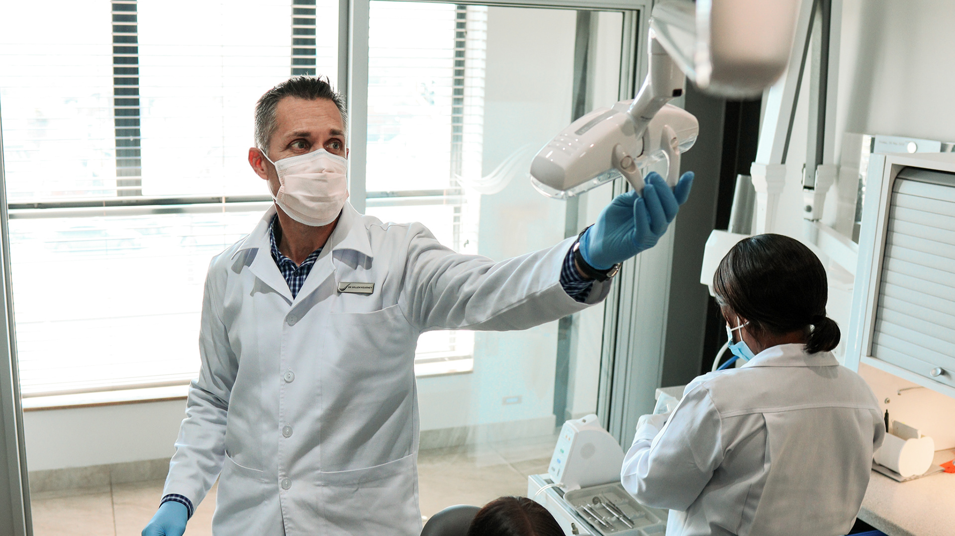 Dr.W Kearney at Work