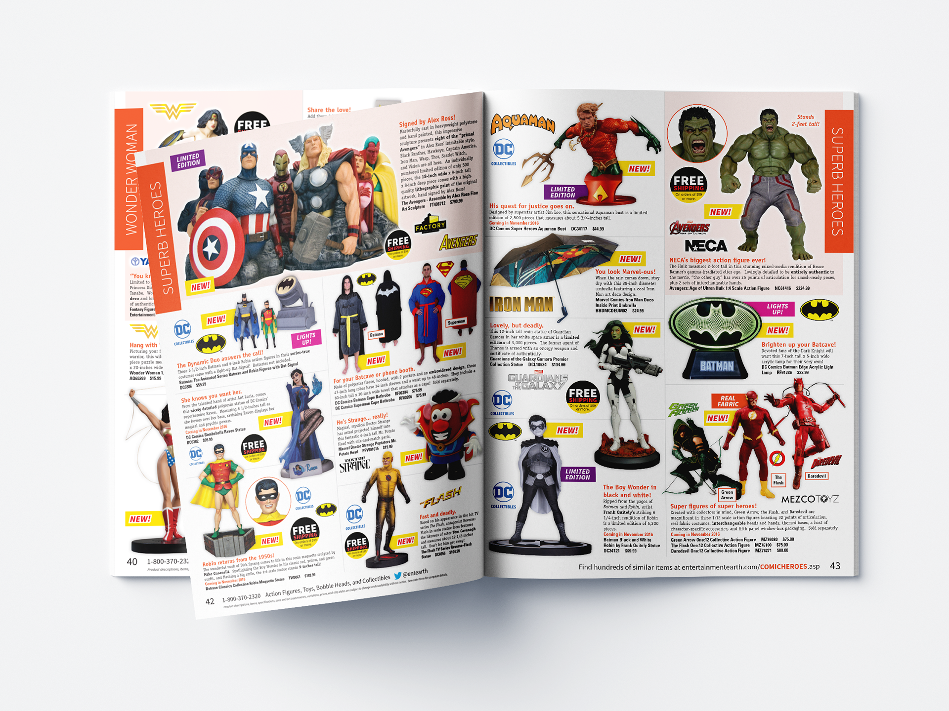 Entertainment Earth Quarterly Product Catalog Spread