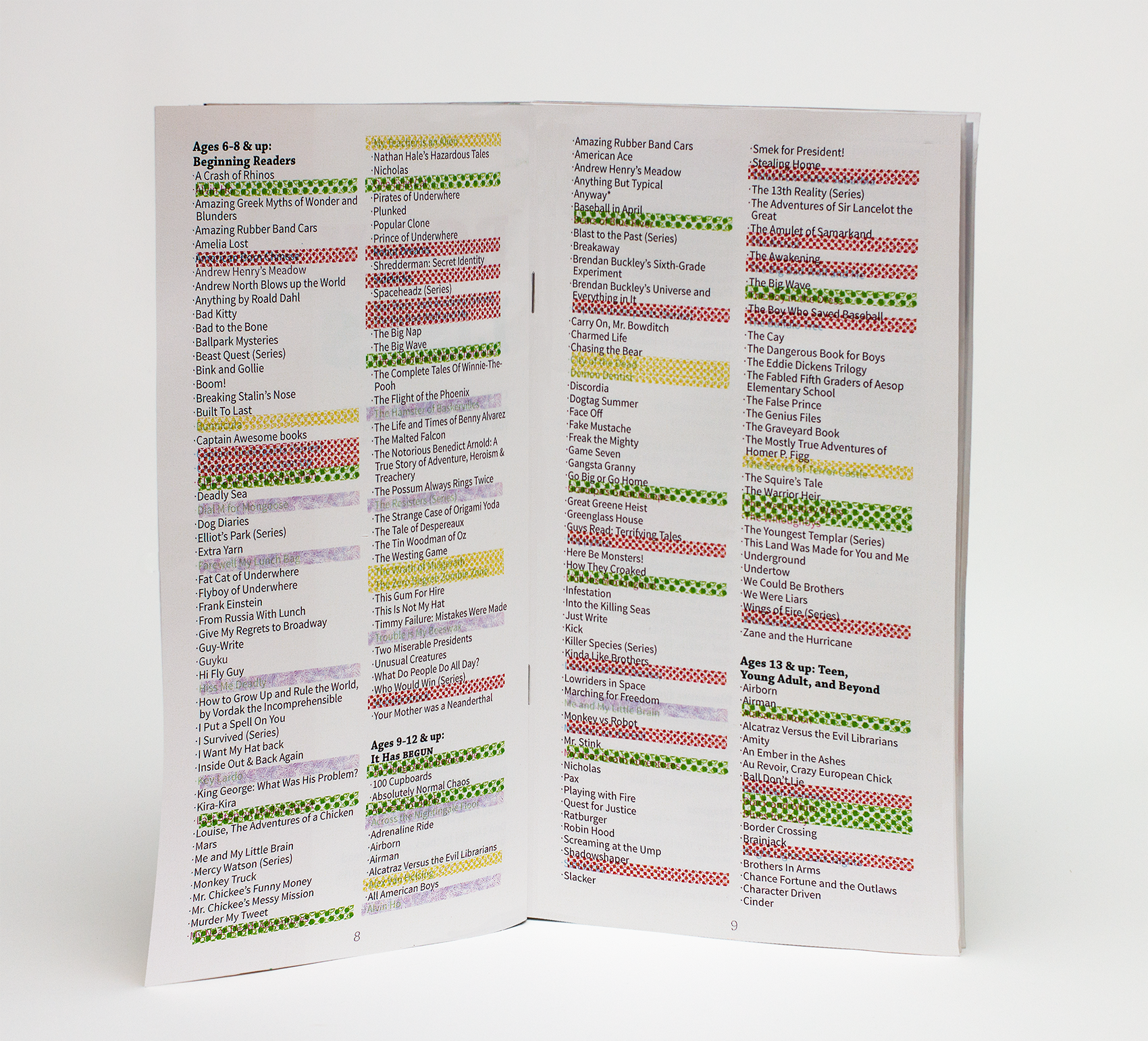a big list of books!