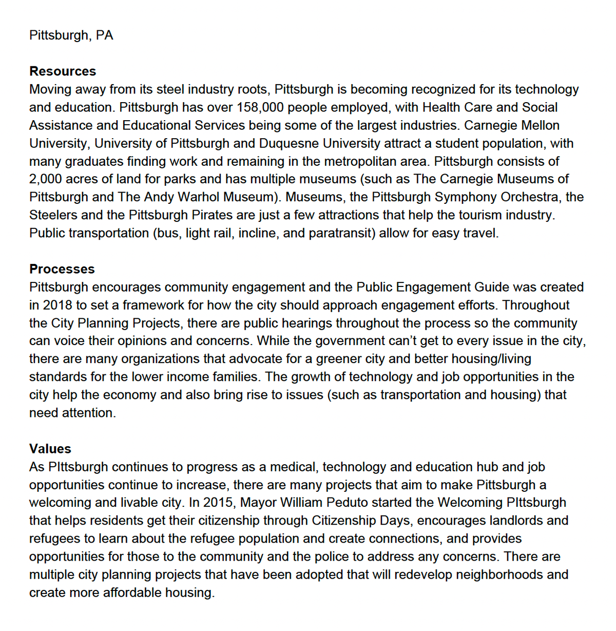 RPV summary