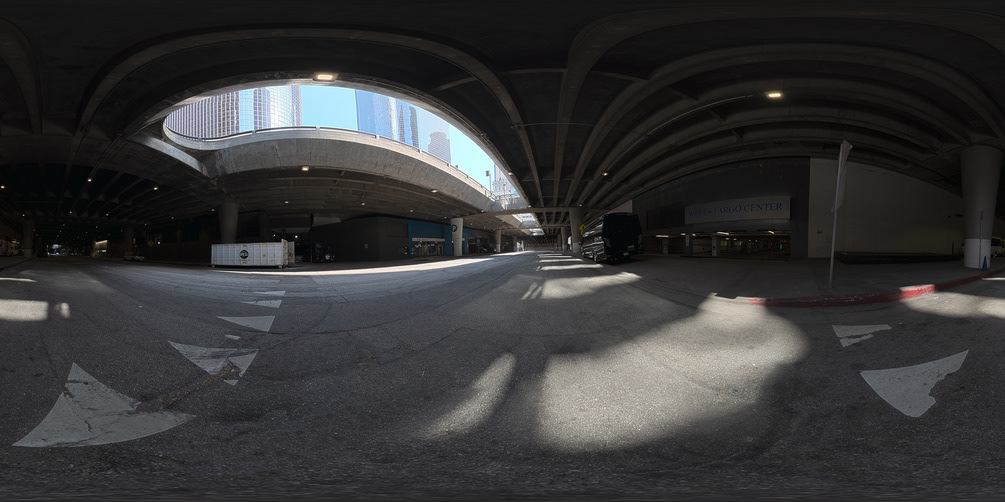 360 HDRI with backplates grand lower sunny