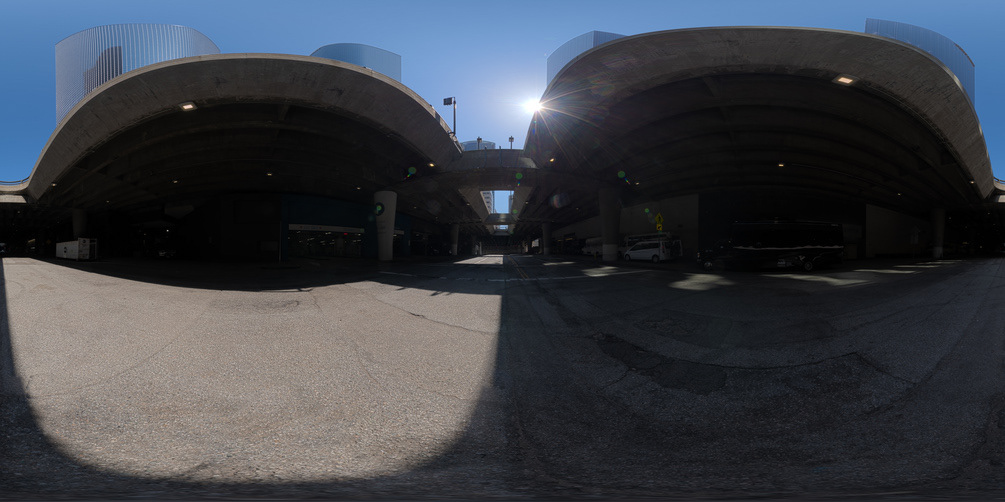 360 HDRI with CGI backplates grand lower sunny for car integration