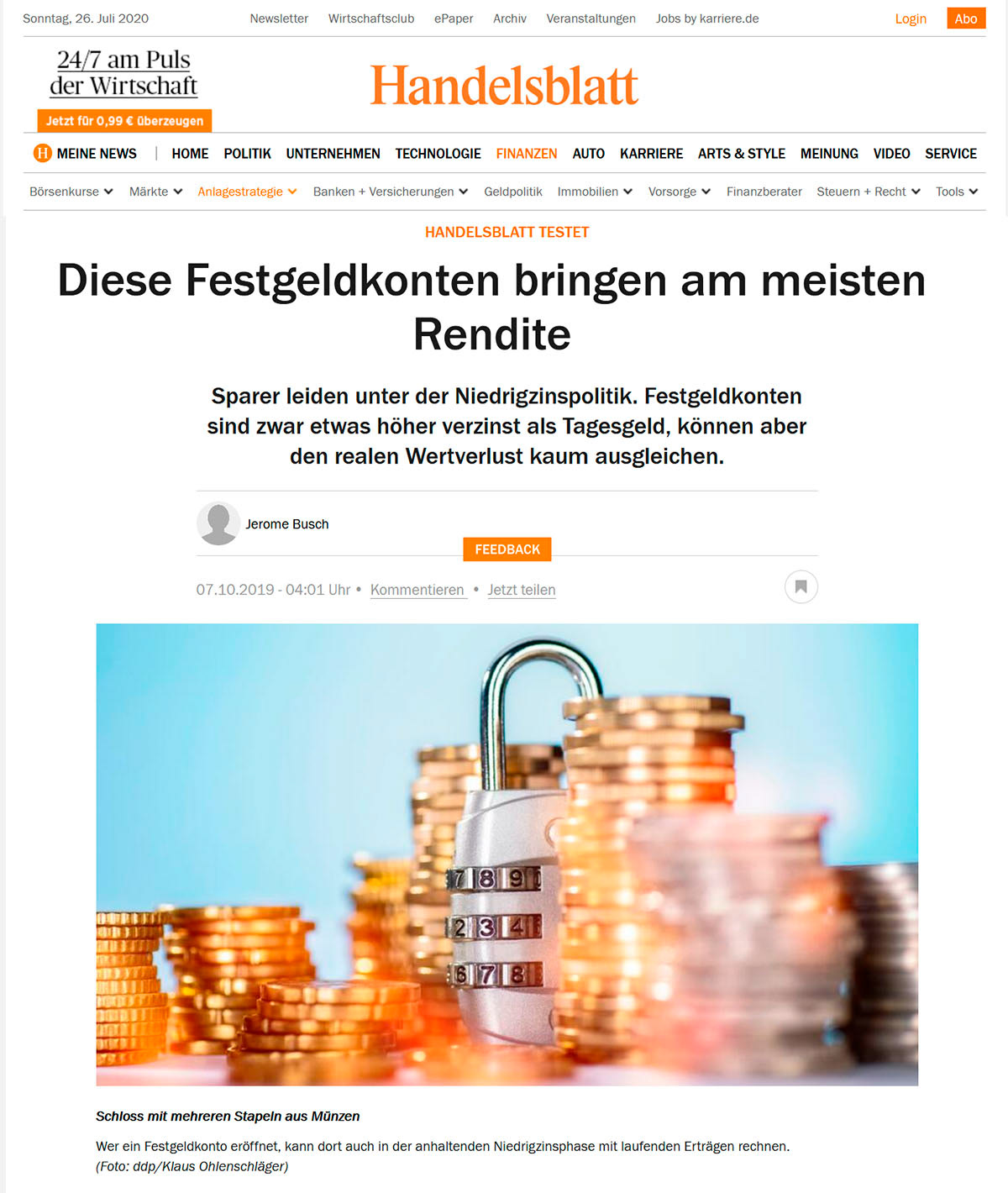 Handelsblatt/Agentur: DDP
