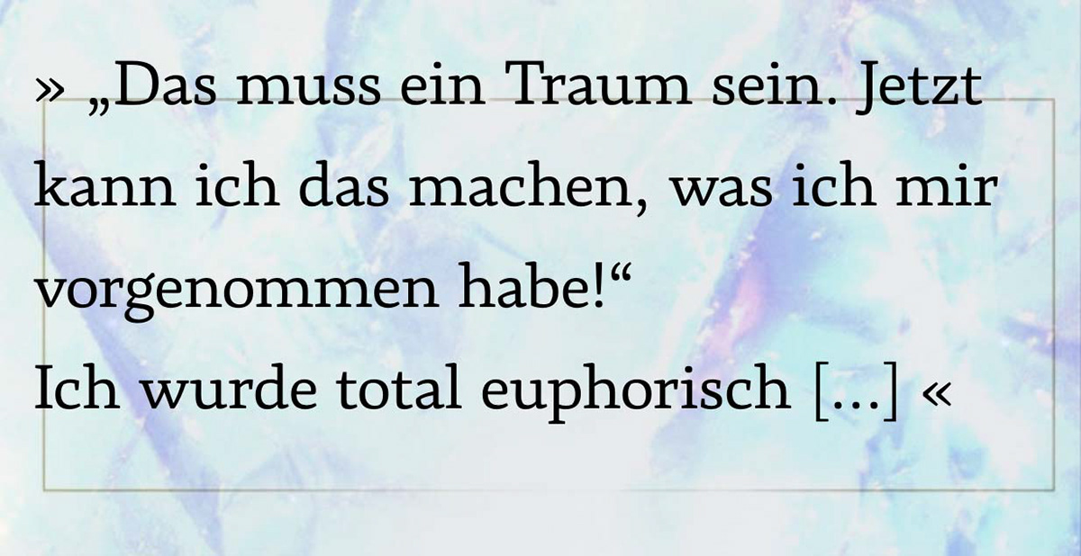 Helenas Klartraum Schwerelos