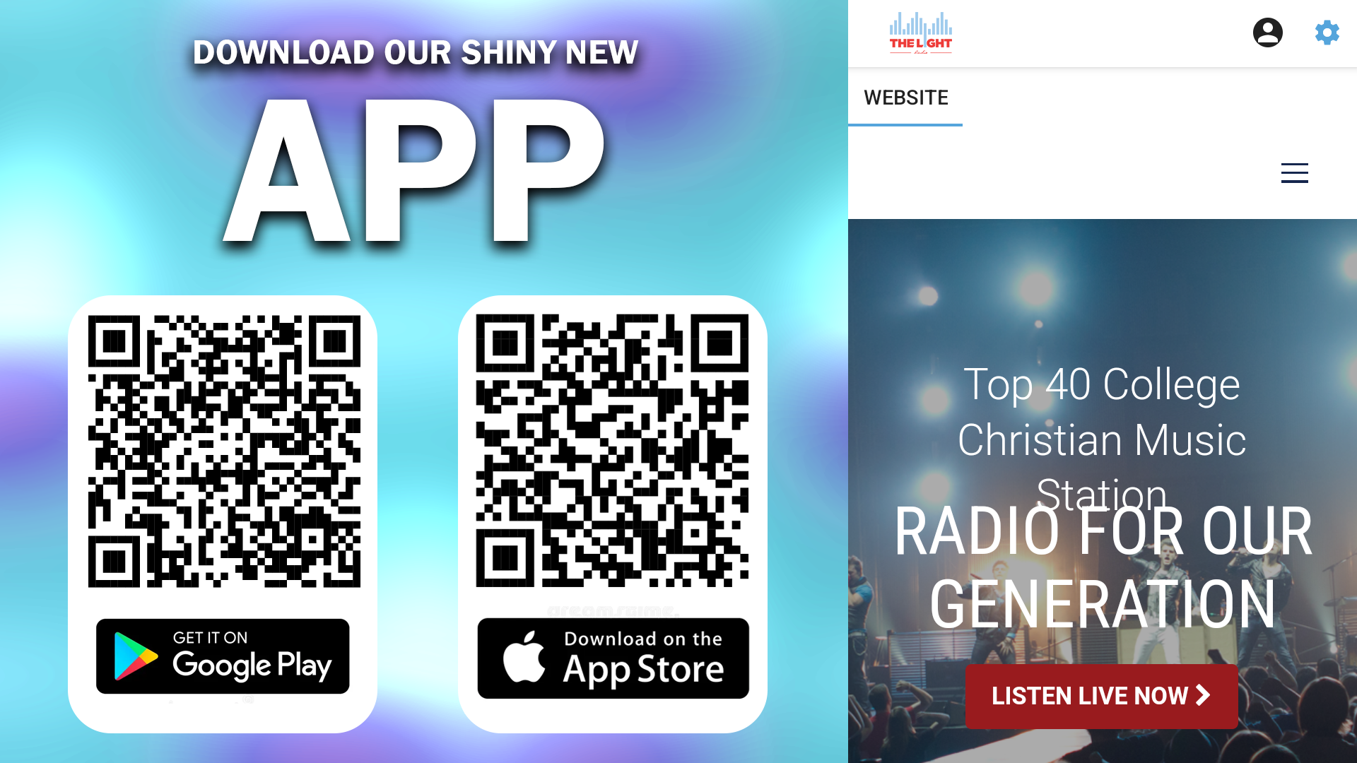 The Light Radio QR Code Slide #4 - Various Assets Used