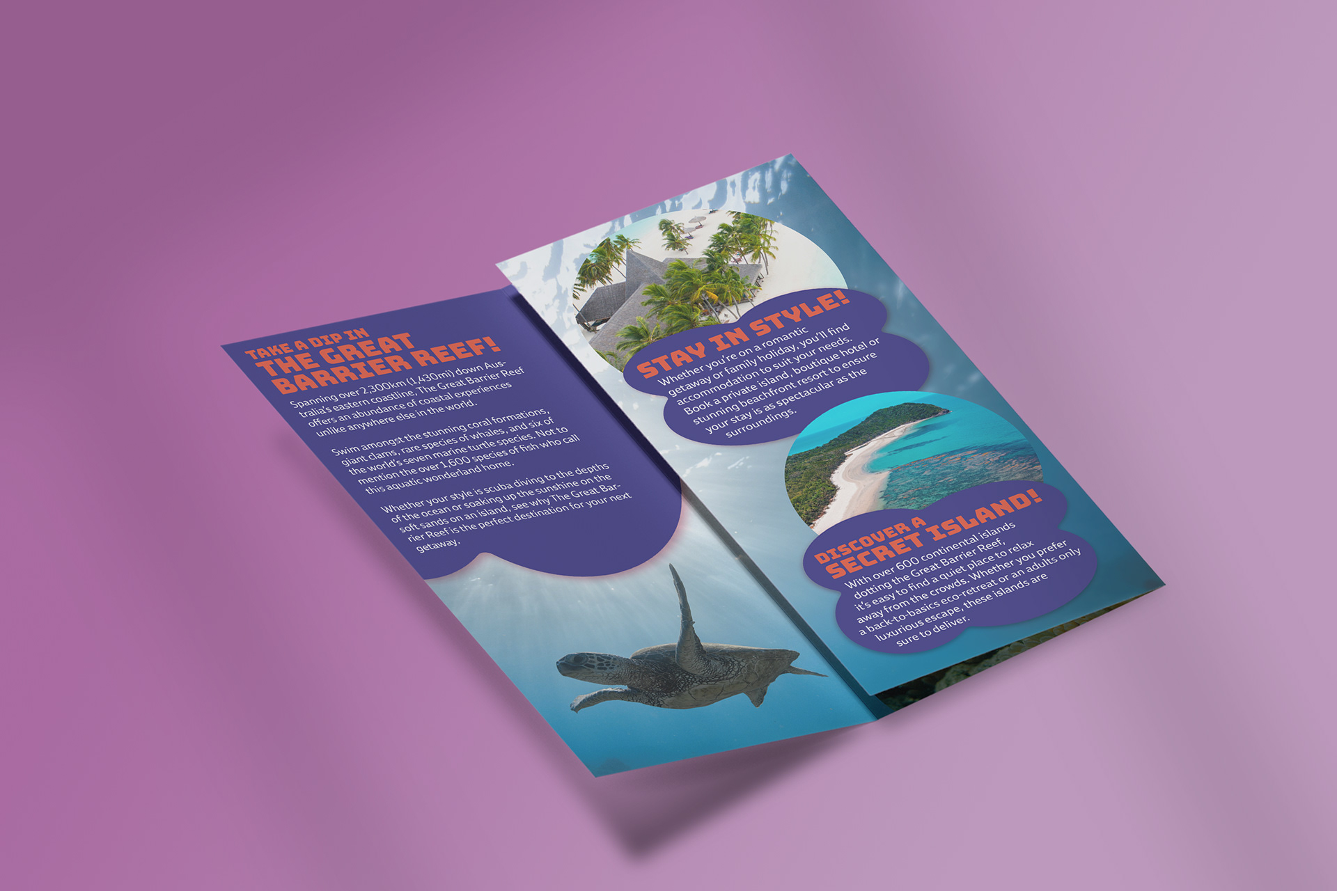 Great Barrier Reef Brochure Mockup #4 - Stock Images from Unsplash