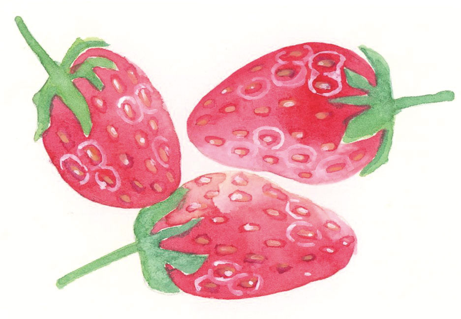 イチゴ3つ