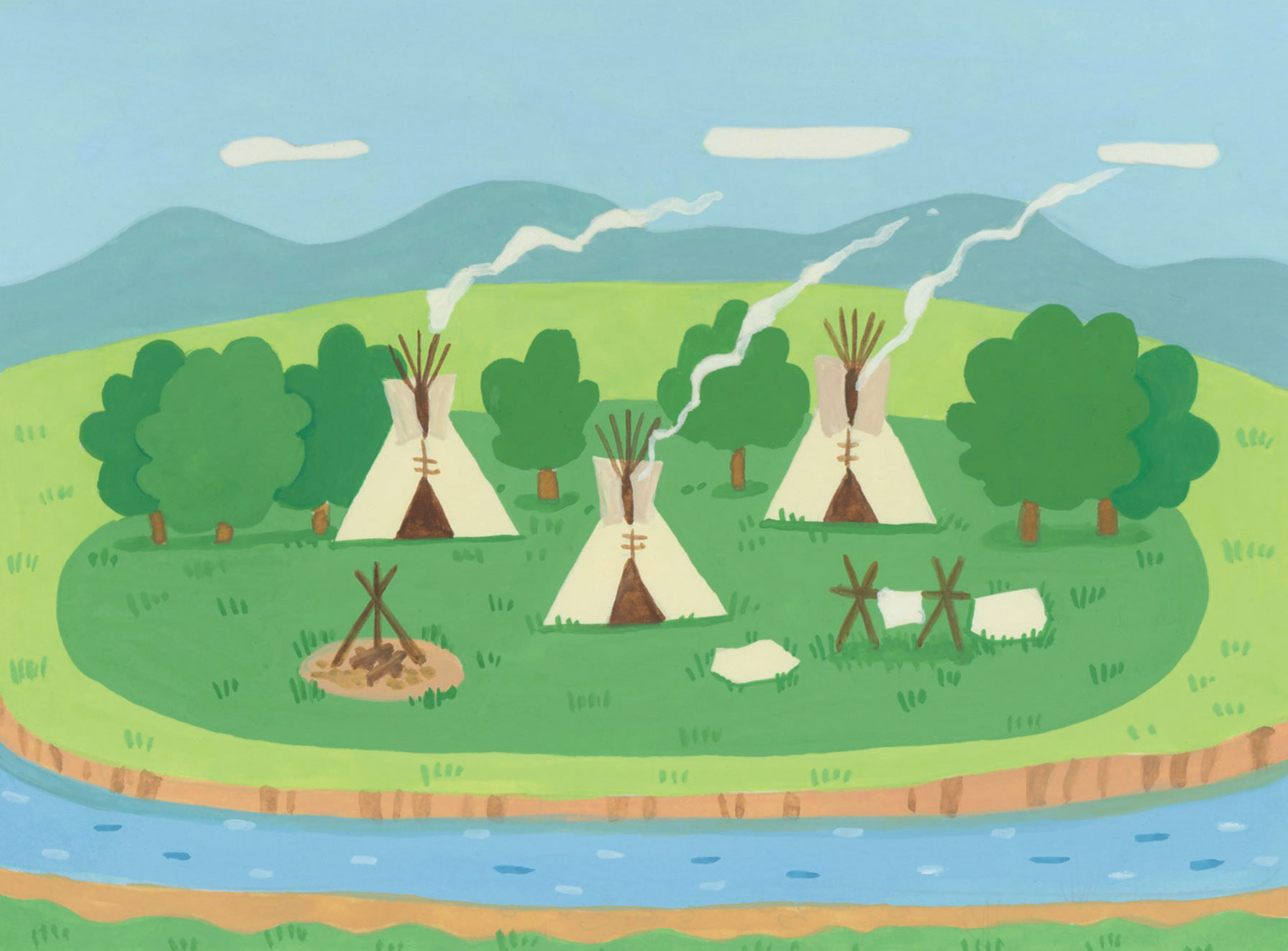 ティピー（遊牧民のテント）