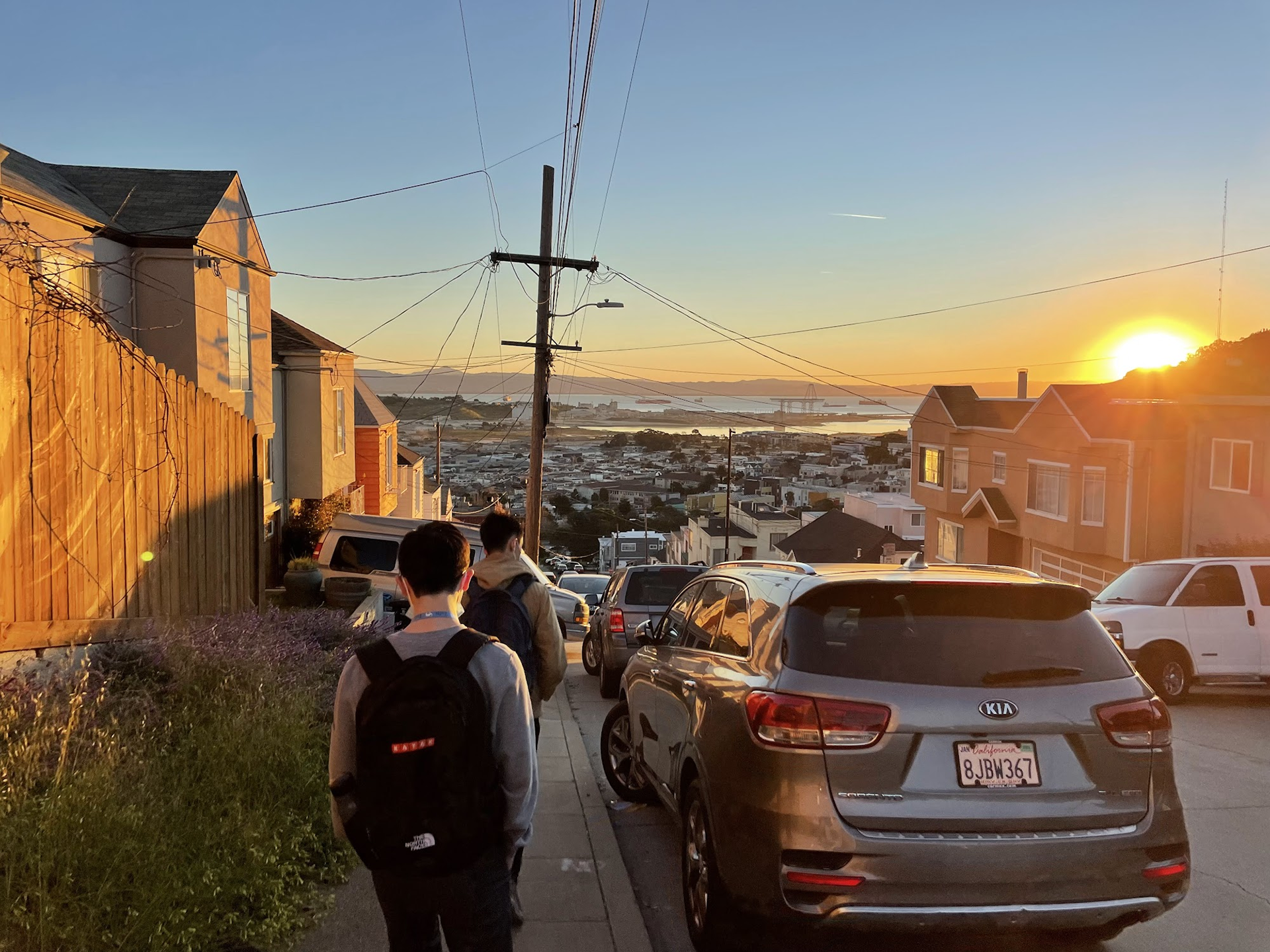 the view from our Airbnb!