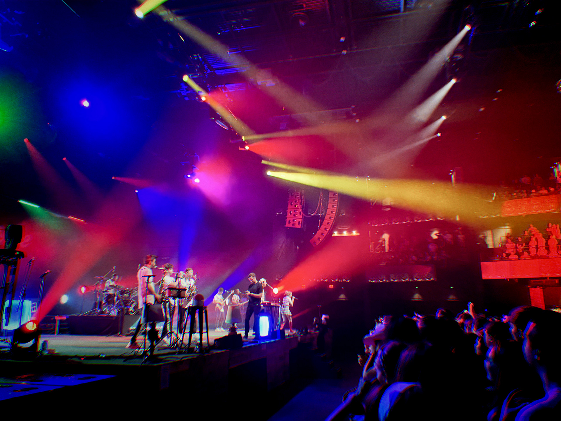 the band Lawrence performing at the Anthem!
