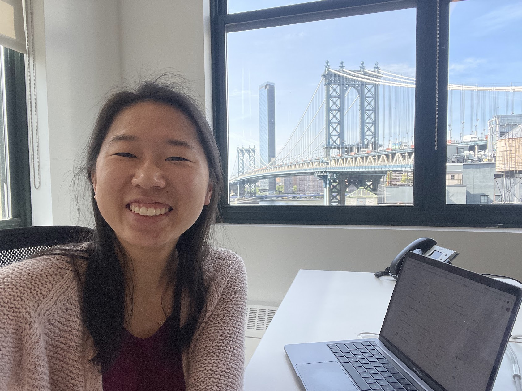 The company I work at has an office in Brooklyn... with a view of the Manhattan bridge!