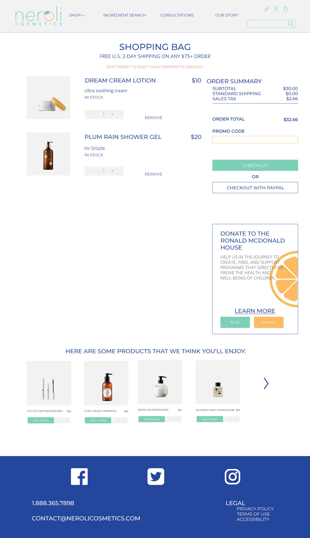 2 Product Cart