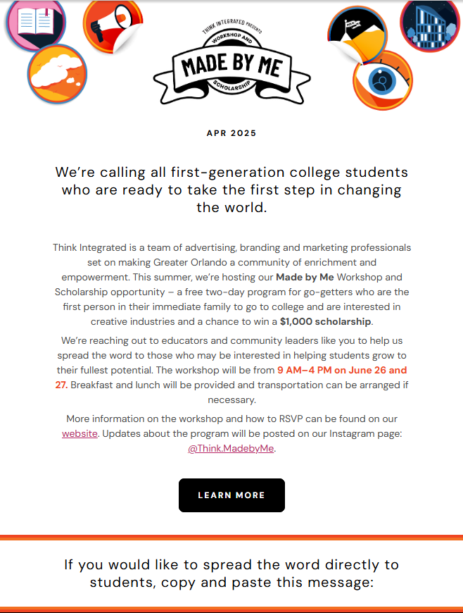 Educators/Possible Applicants 1