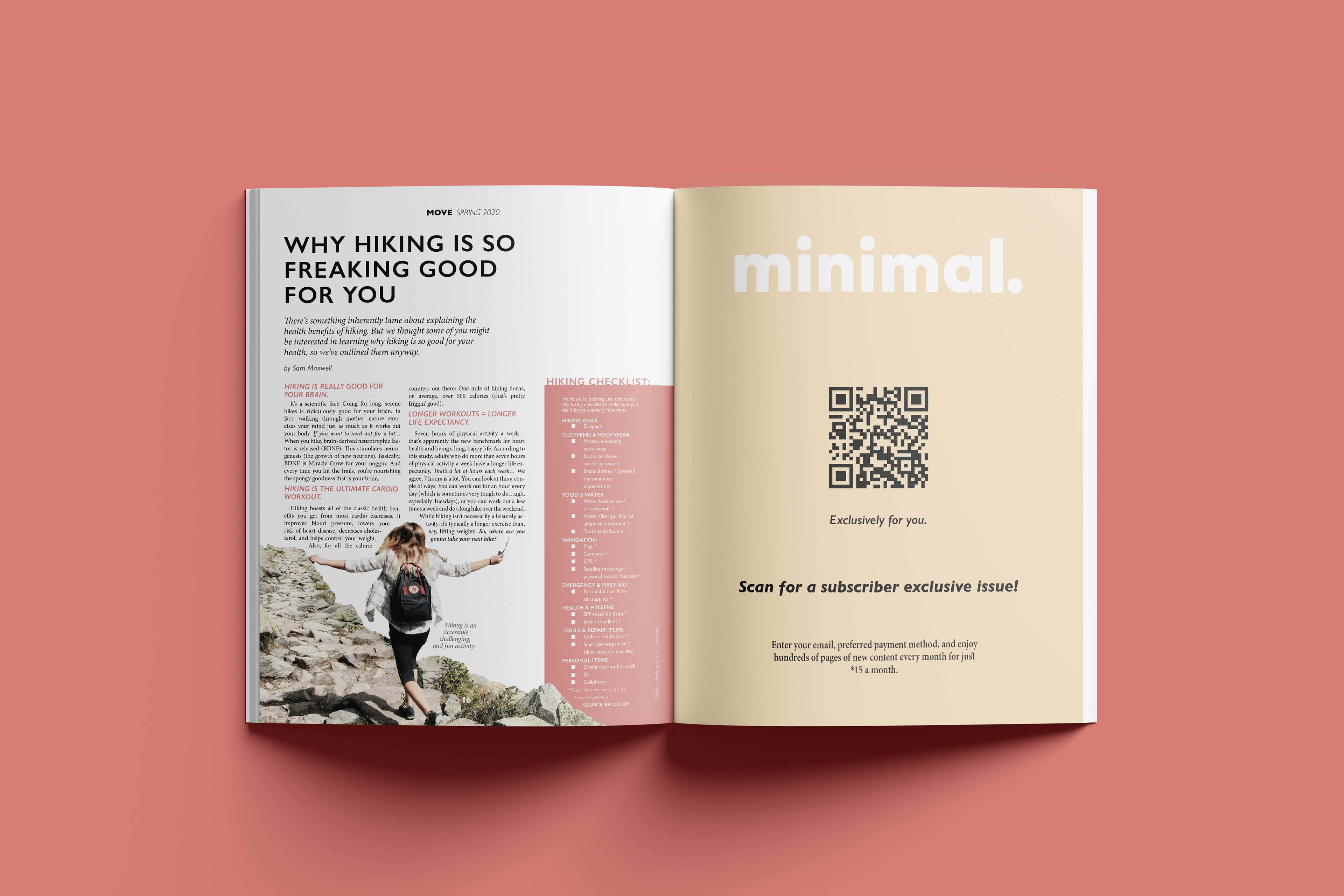 1 Page Article & In-house Ad