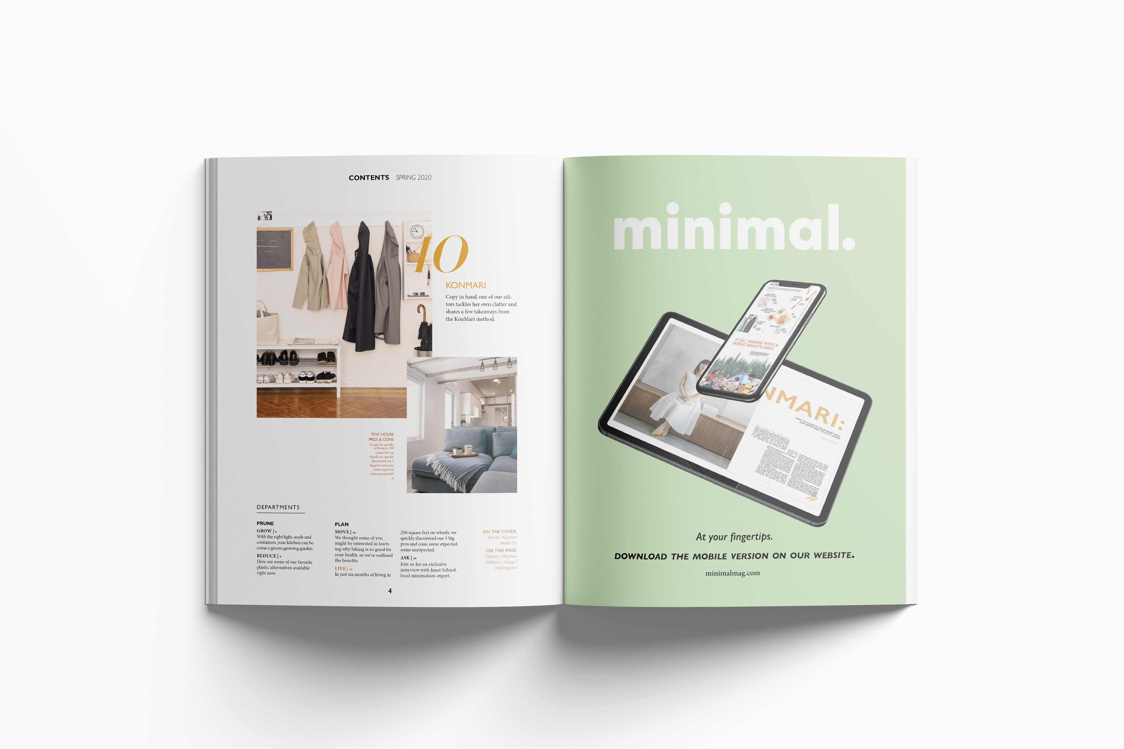 Table of Contents & In-house Ad