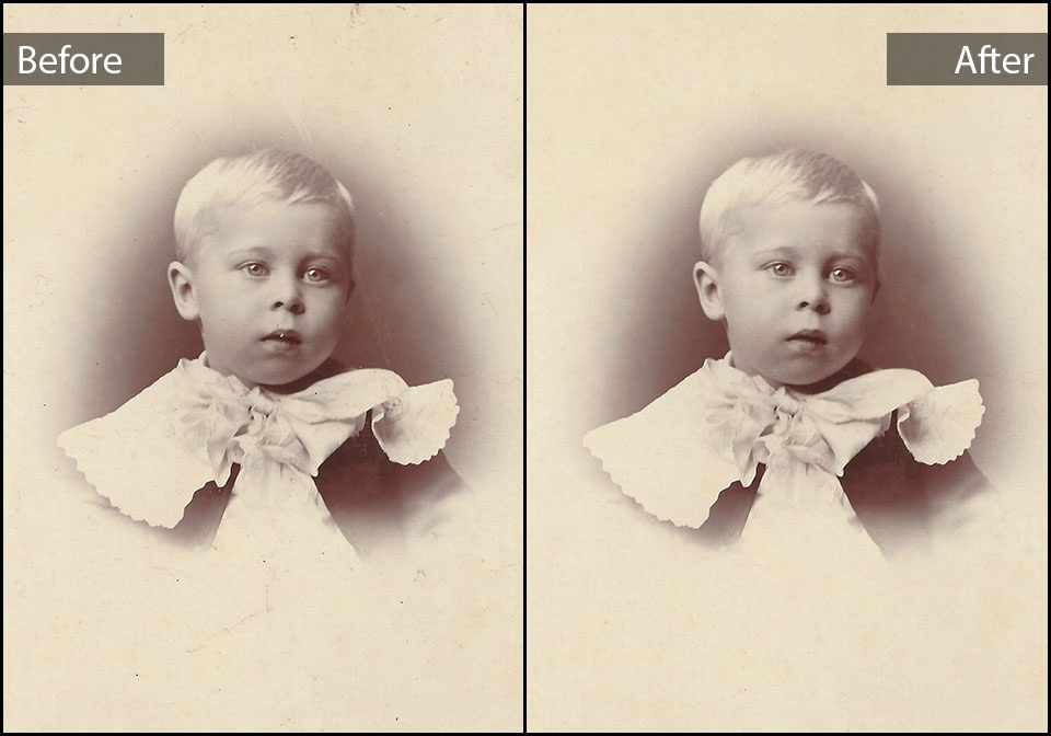 Retouched photo of ancestor