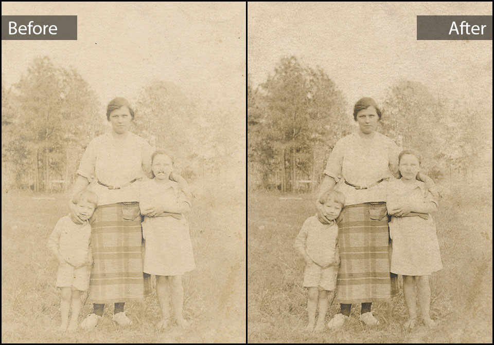 Restored photo of ancestors