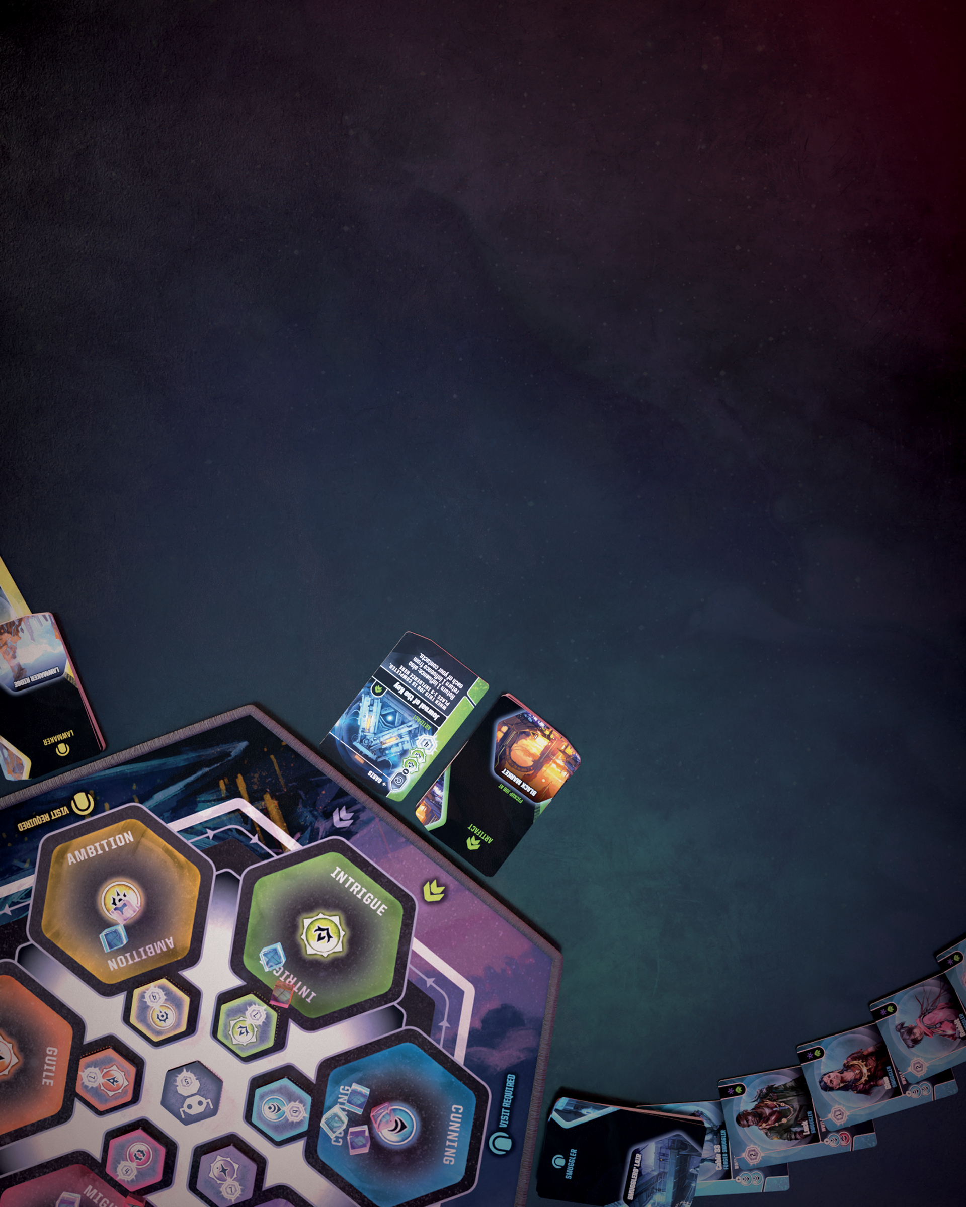 A spiral setup with room for copy.
