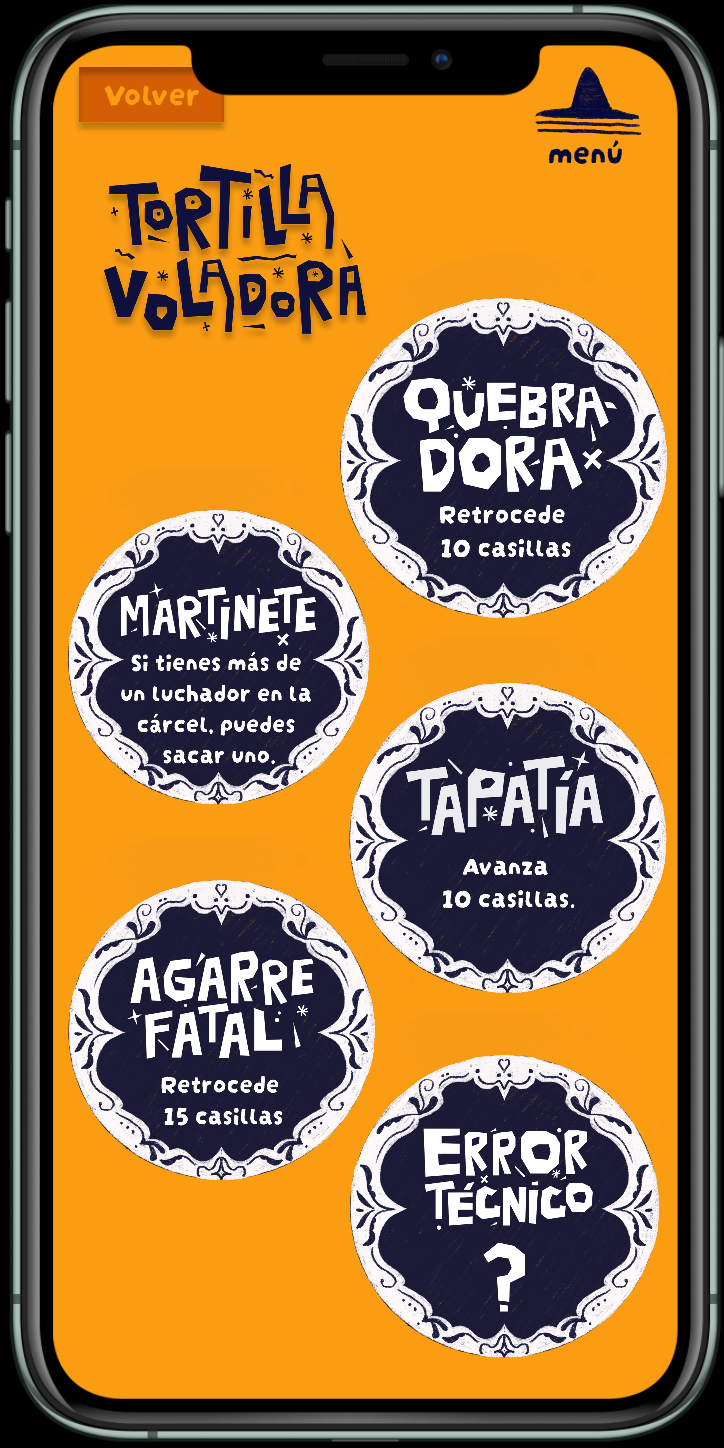special cards "tortilla voladora"