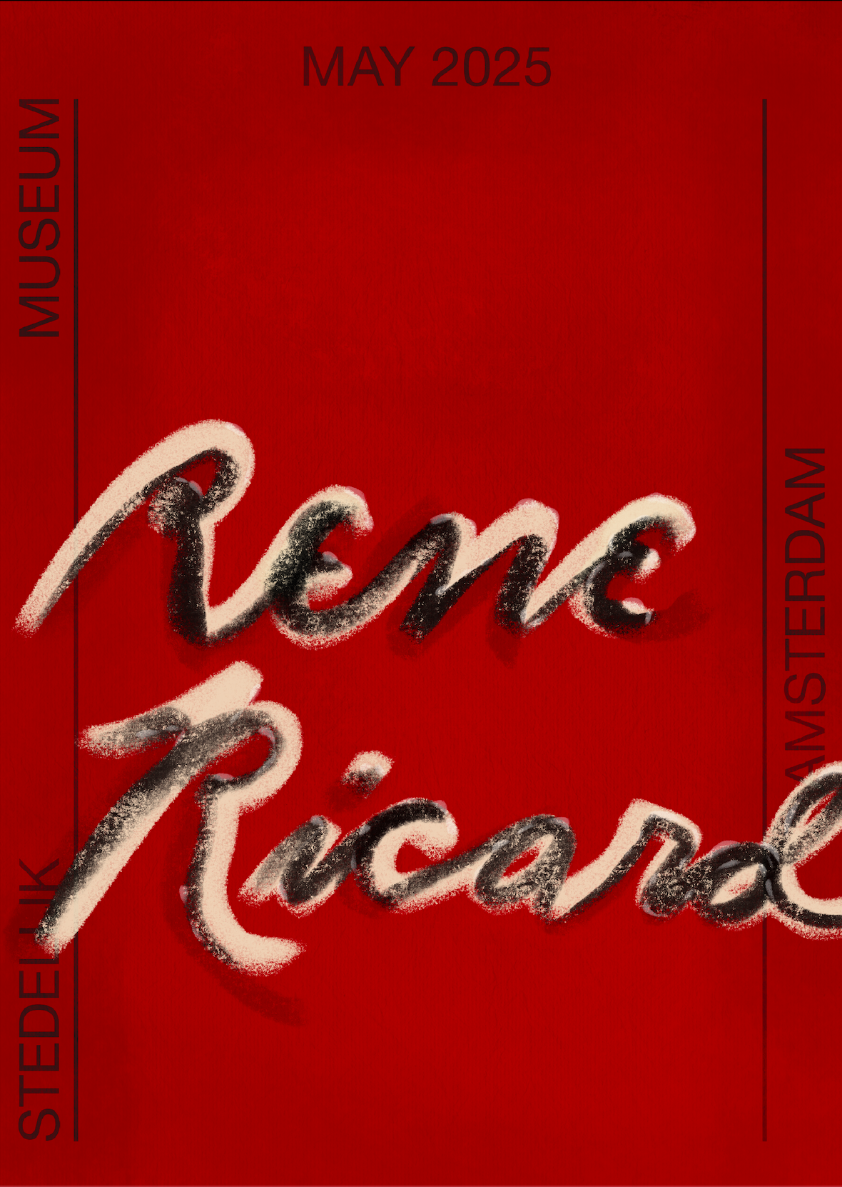 Rene Ricard inspired poster