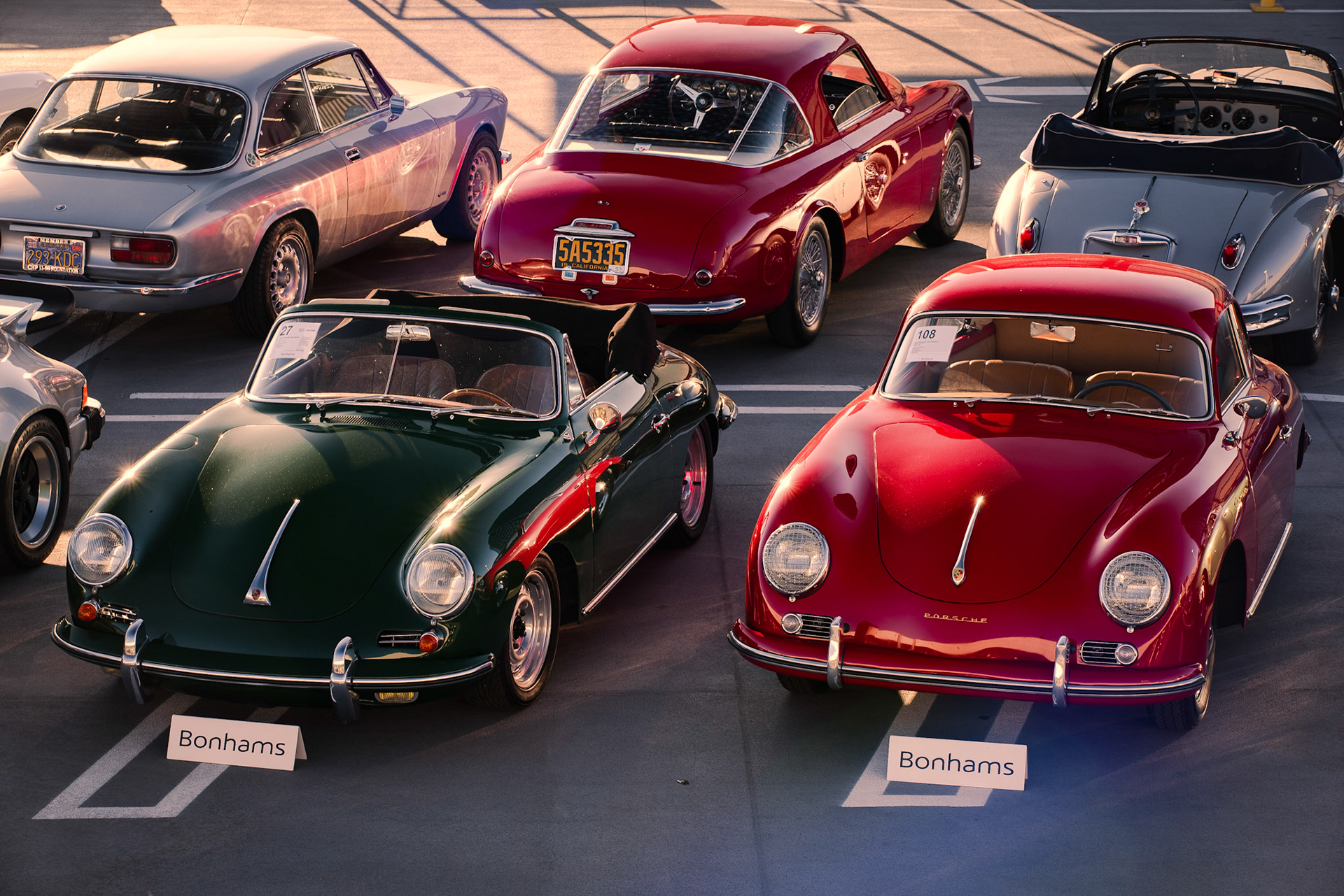 Two Porsche 356's