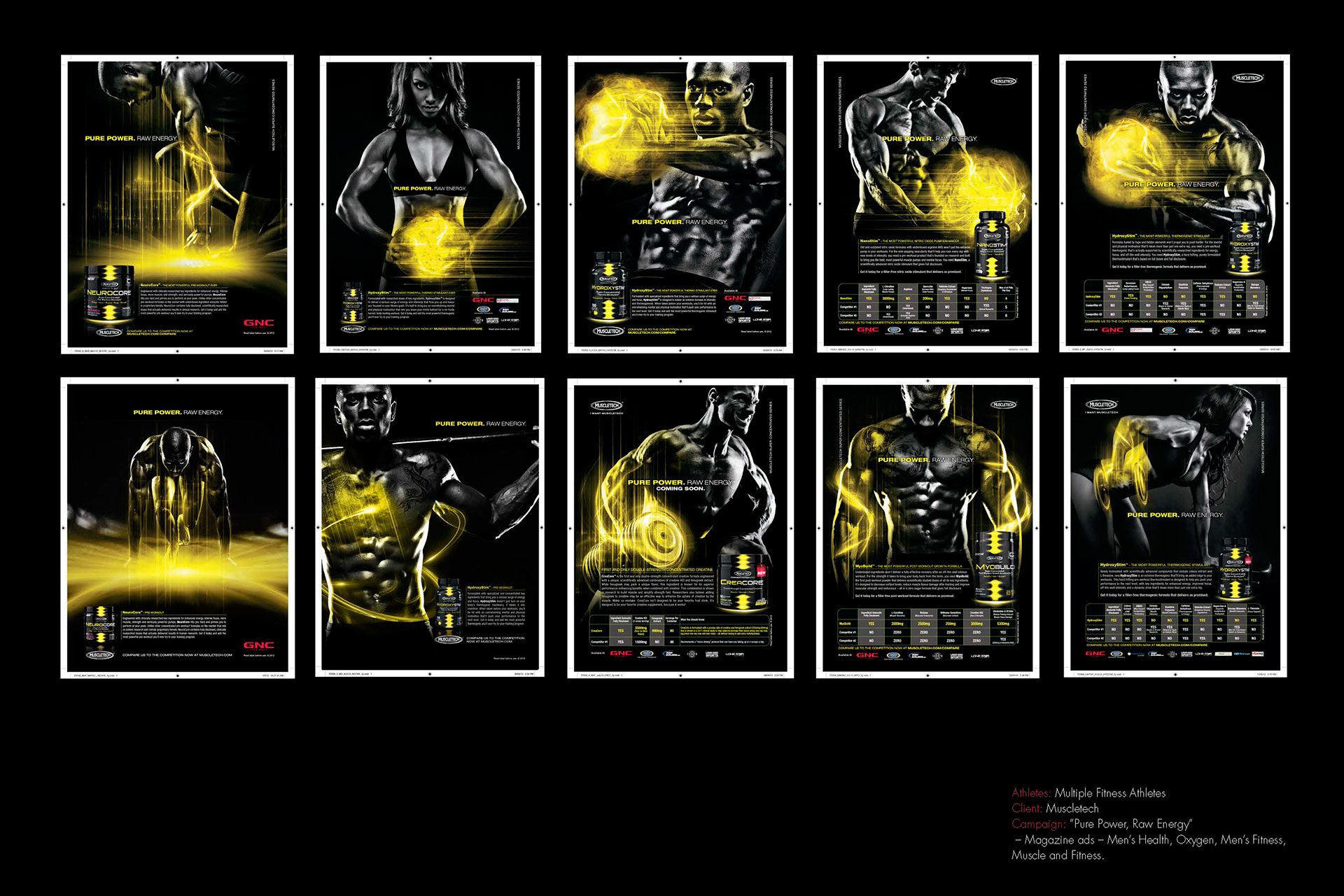 Muscletech Ads - Mainstream Magazines