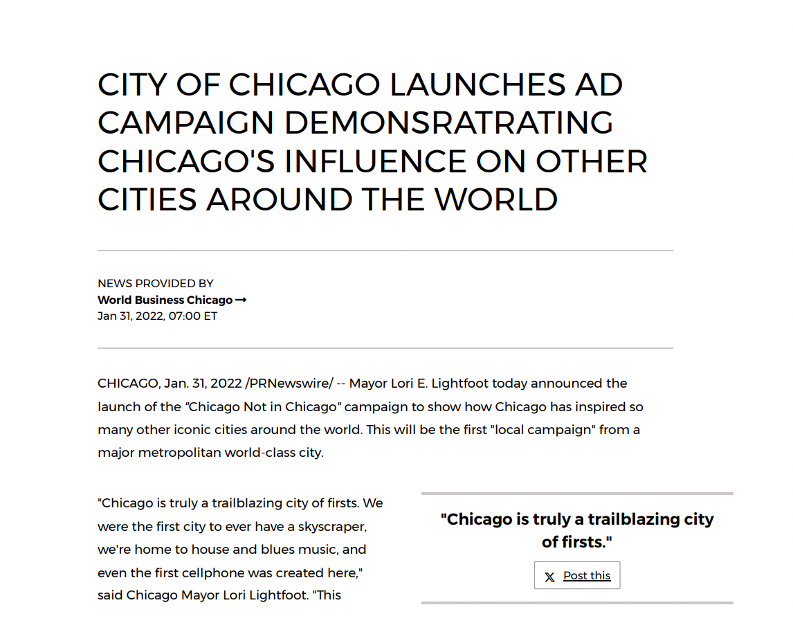 screenshot of PR for campaign