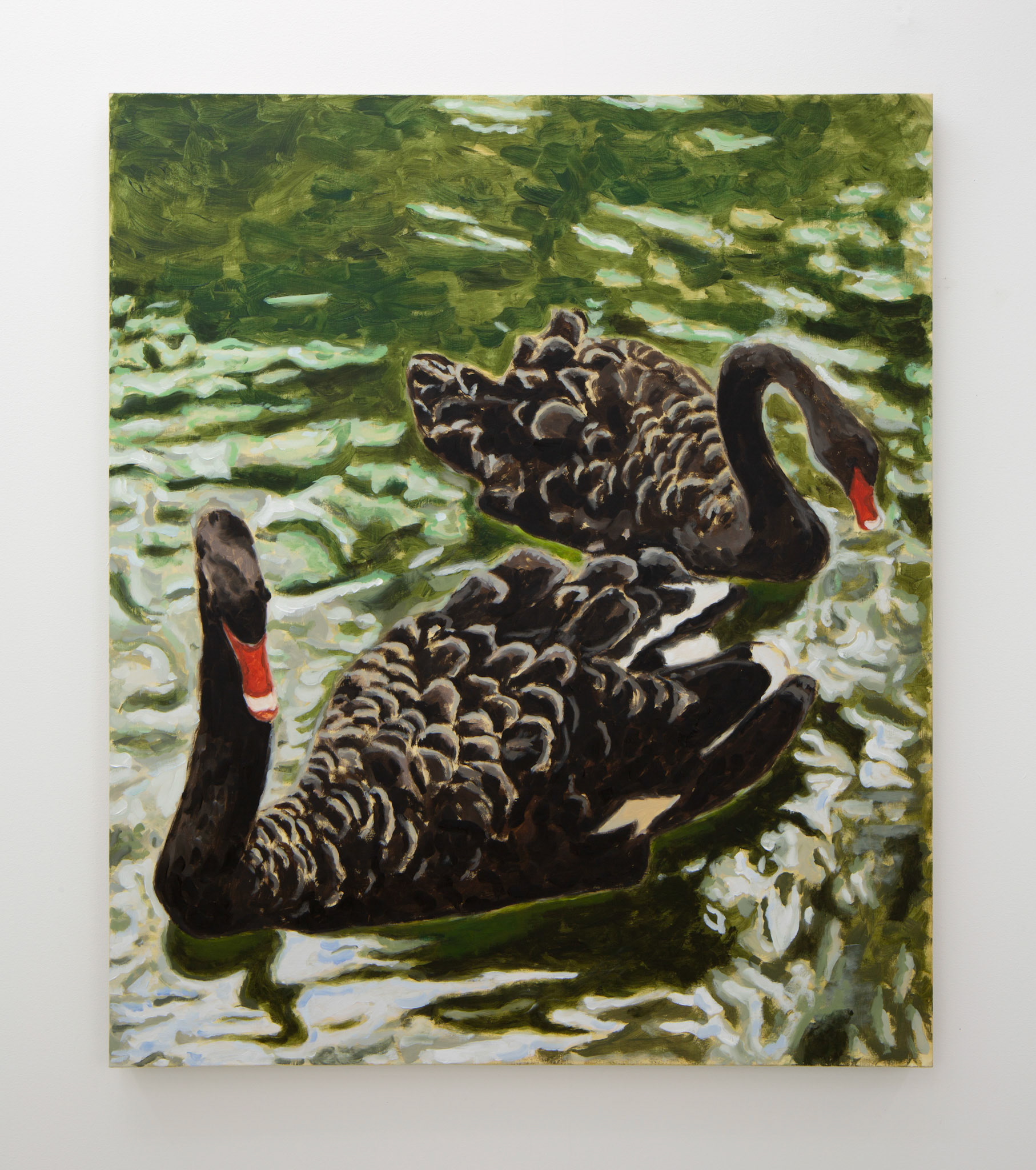 Black Swans 2021 Olja på duk 130 x 110 cm