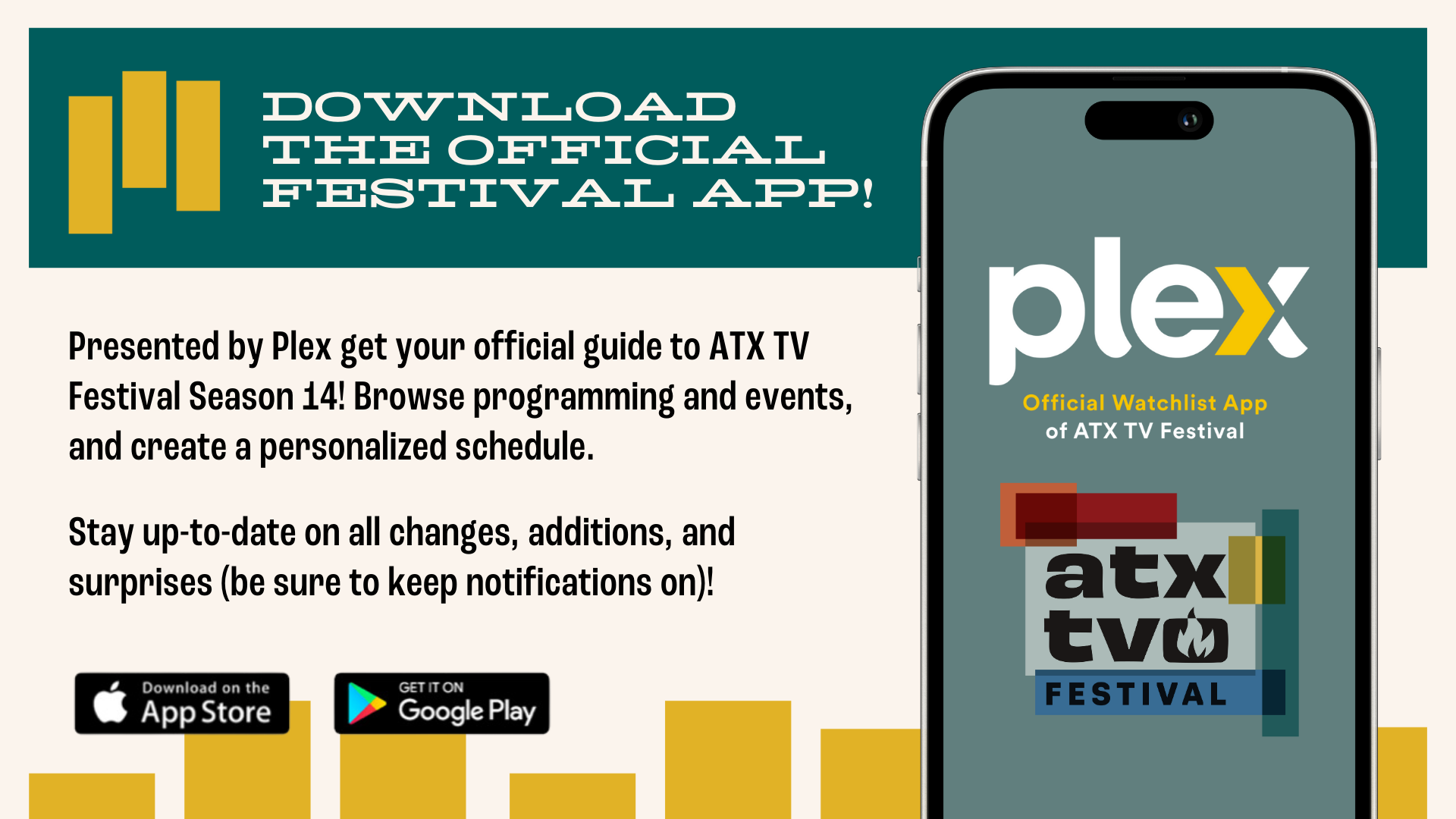 Pre-show assets created by ATX TV Fest team