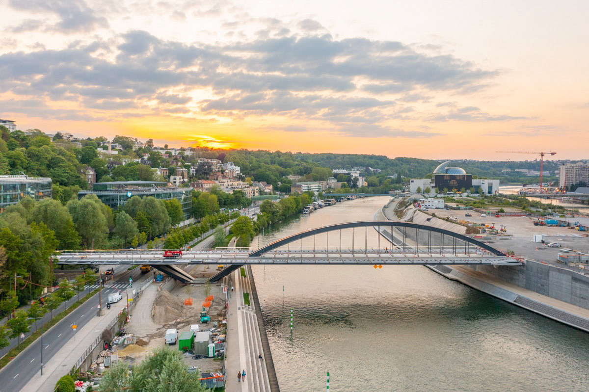 RCR Arquitectes / Ingerop / AEI  • Pont Seibert, Ile Seguin, Boulogne-Billancourt