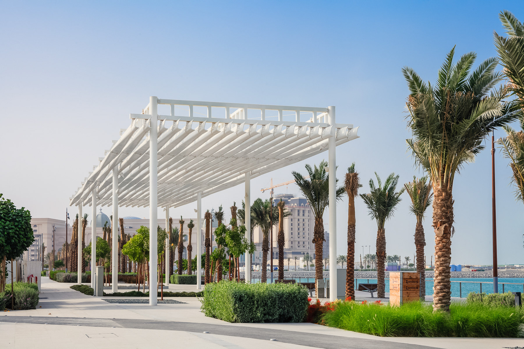 Aménagement paysager des espaces publics, Lusail, Qatar • AS. Architecture-Studio / Michel Desvigne Paysagiste