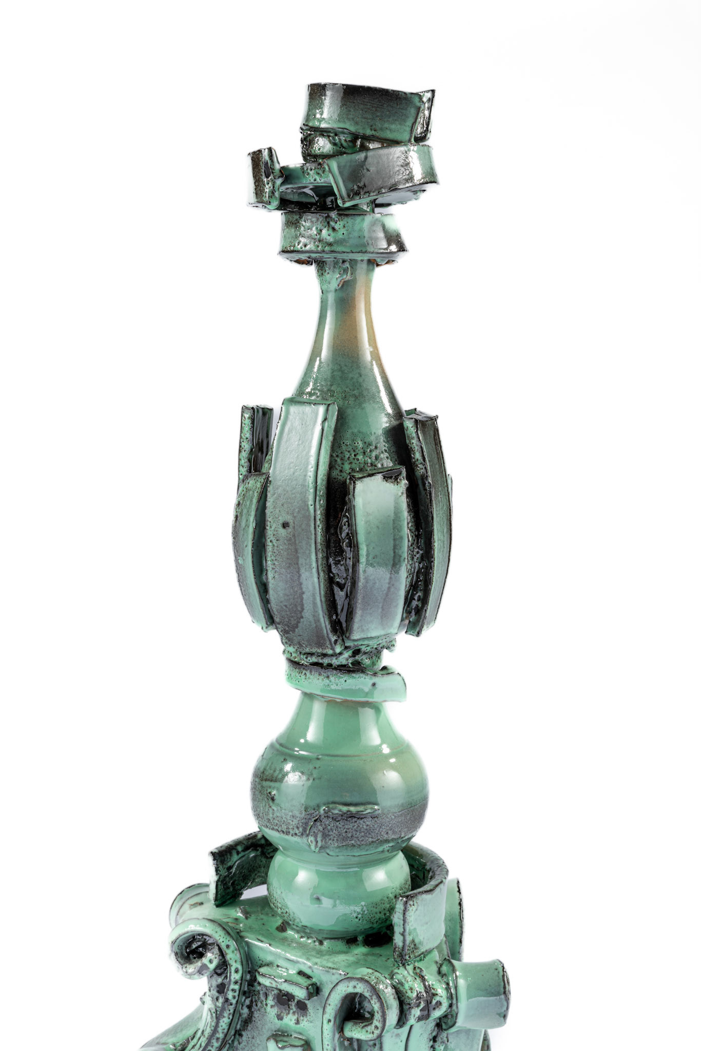 Celadon Candleholders