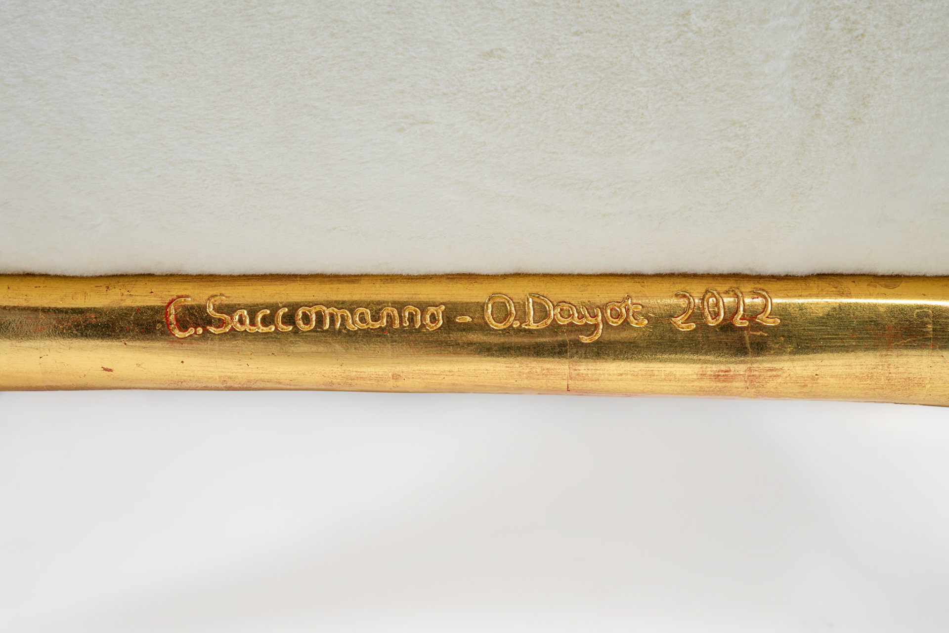 Saccomanno-Dayot • 2 Yaka Gold Chairs