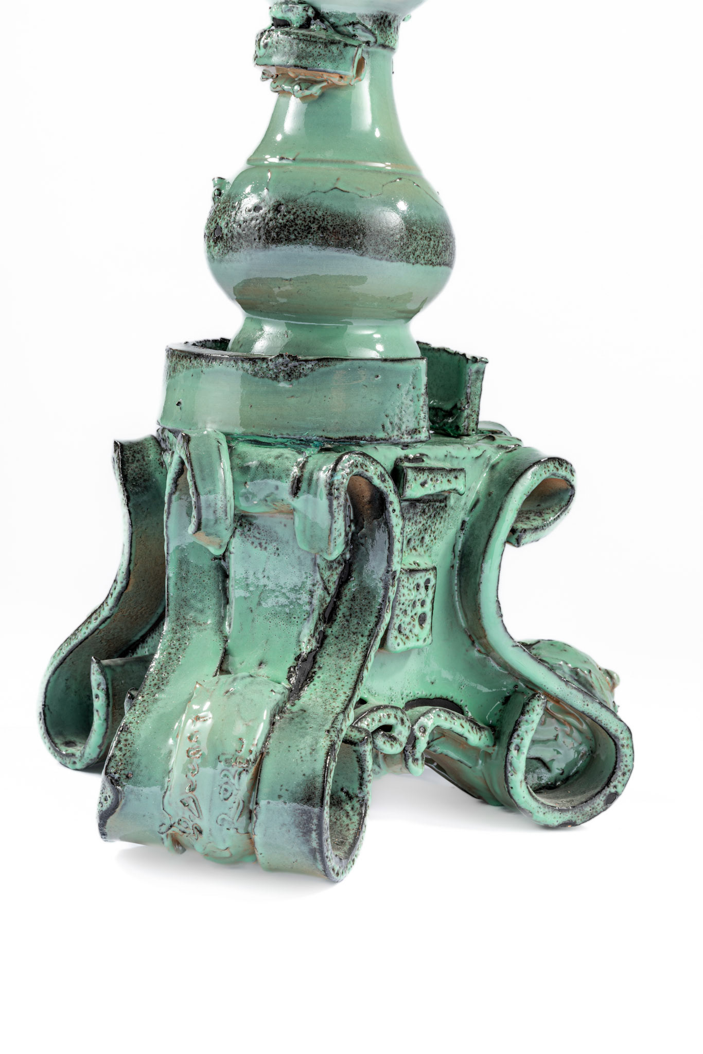 Celadon Candleholders