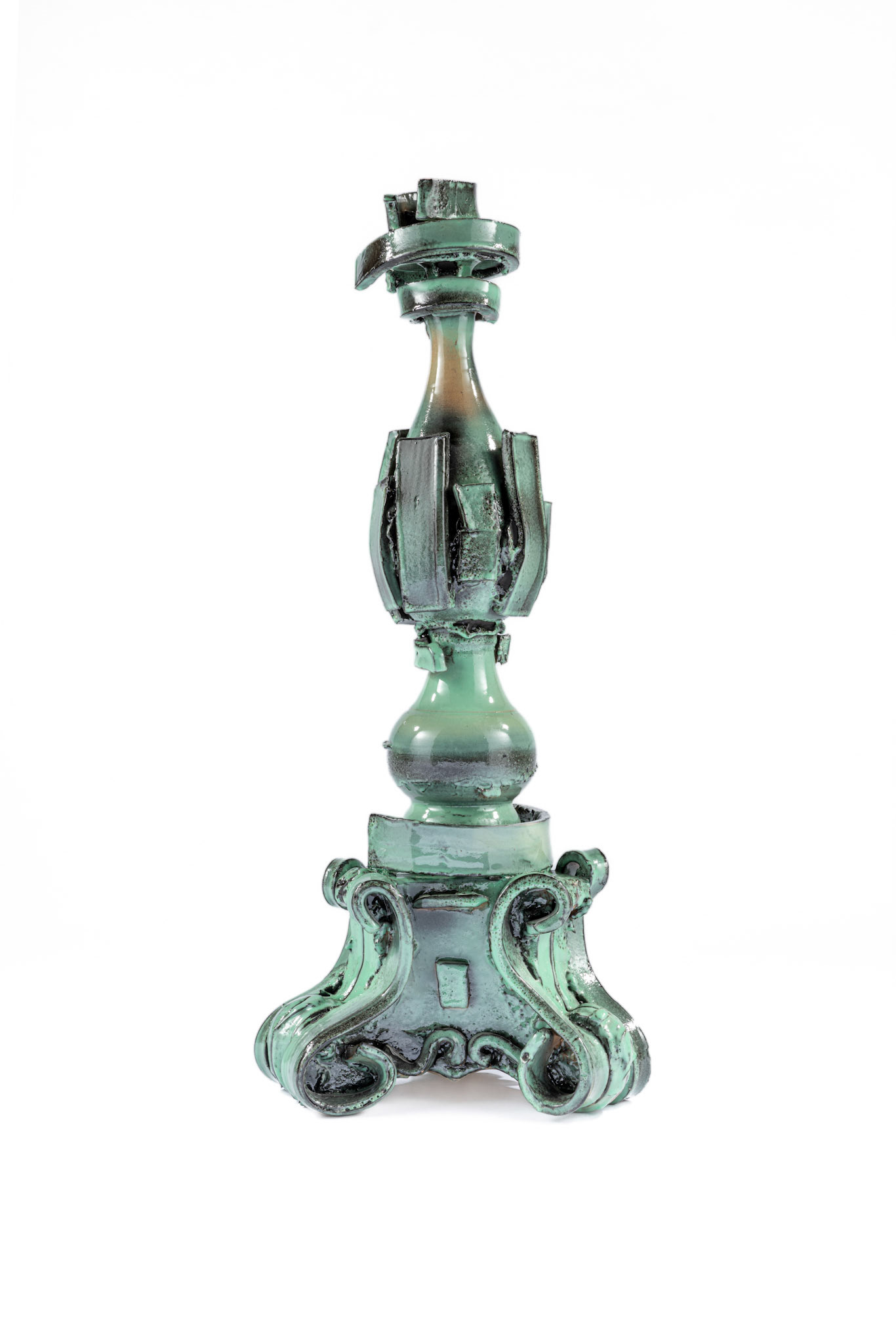 Celadon Candleholders