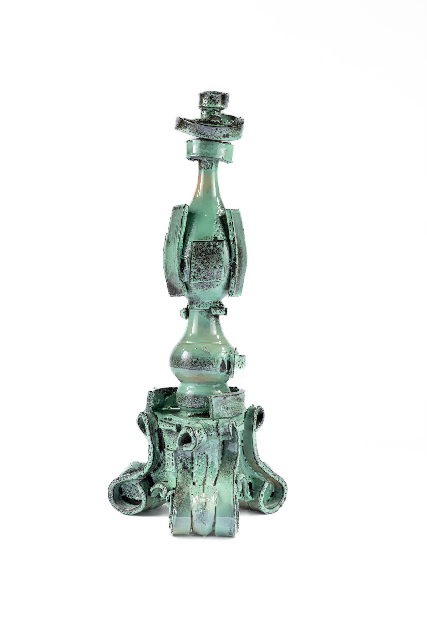 Celadon Candleholders