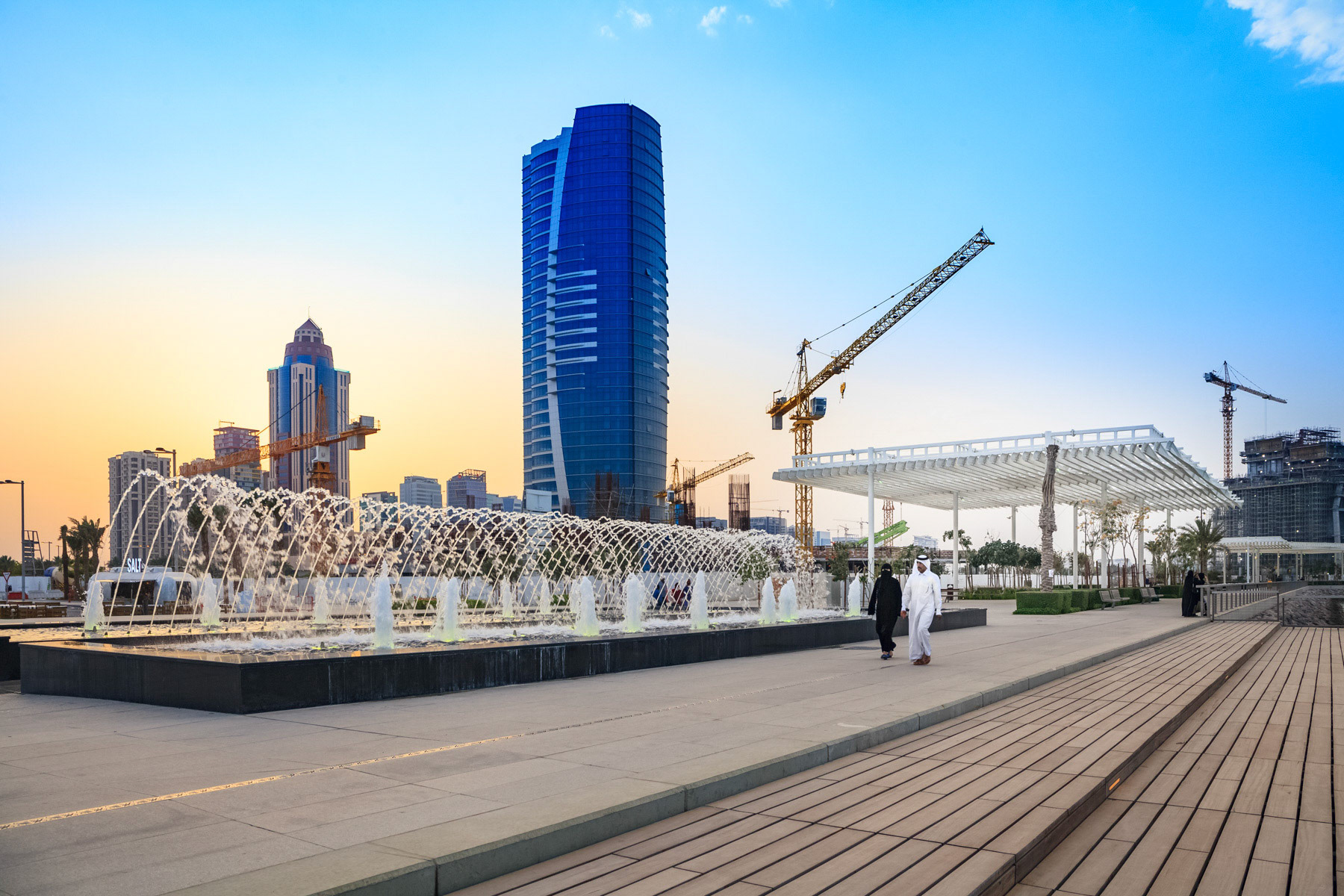 Aménagement paysager des espaces publics, Lusail, Qatar • AS. Architecture-Studio / Michel Desvigne Paysagiste