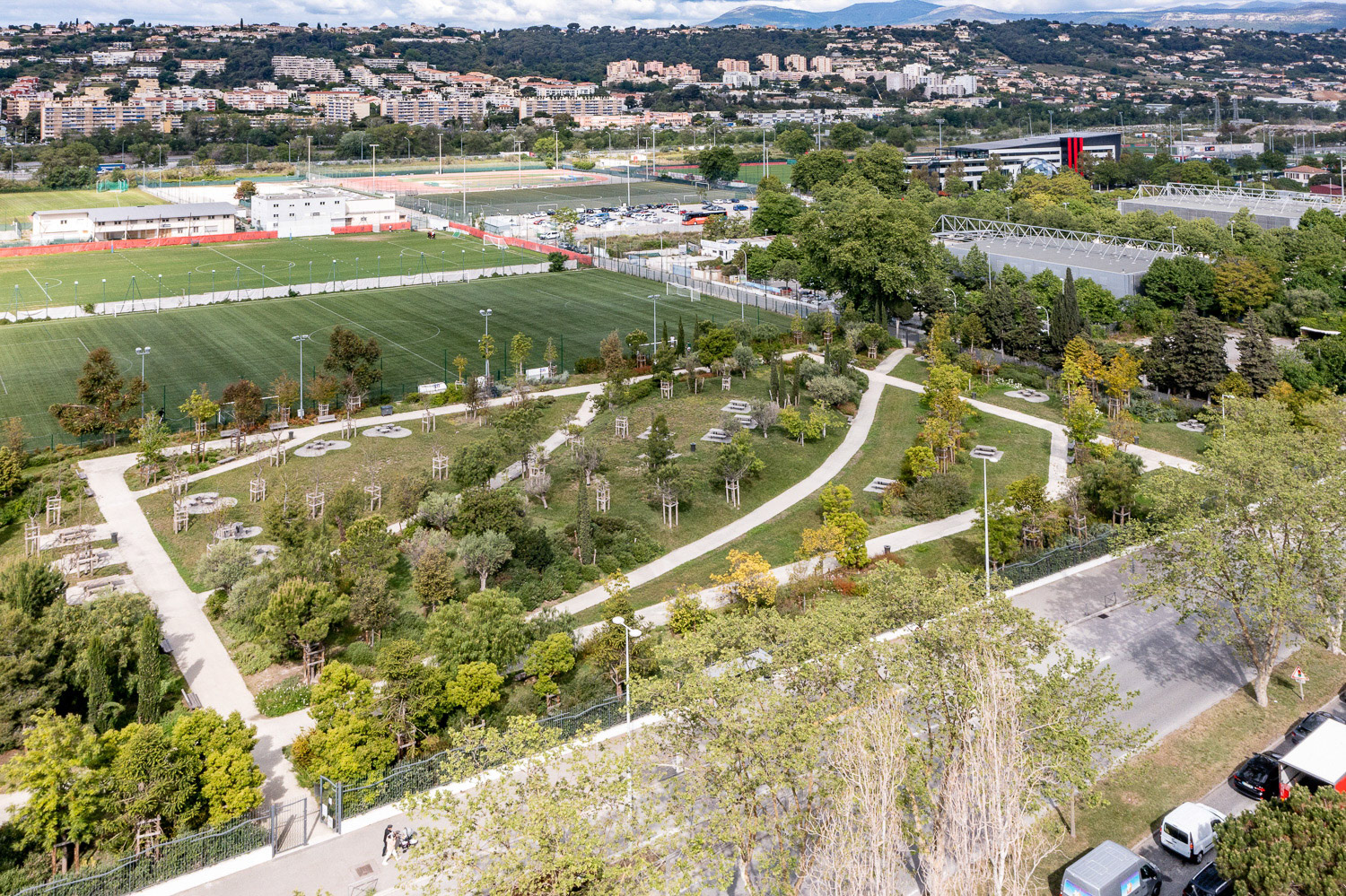 Parc jardin Nikaia, Nice Meridia
