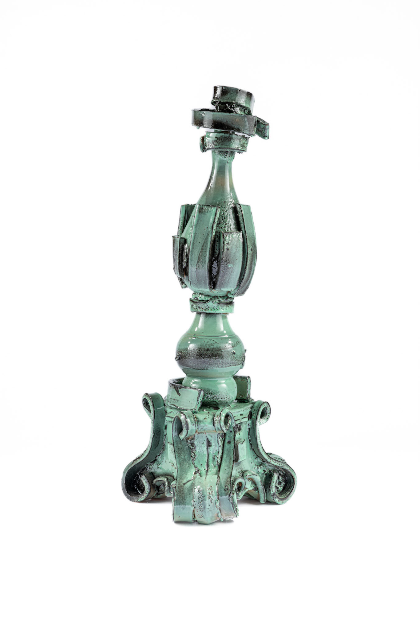 Celadon Candleholders