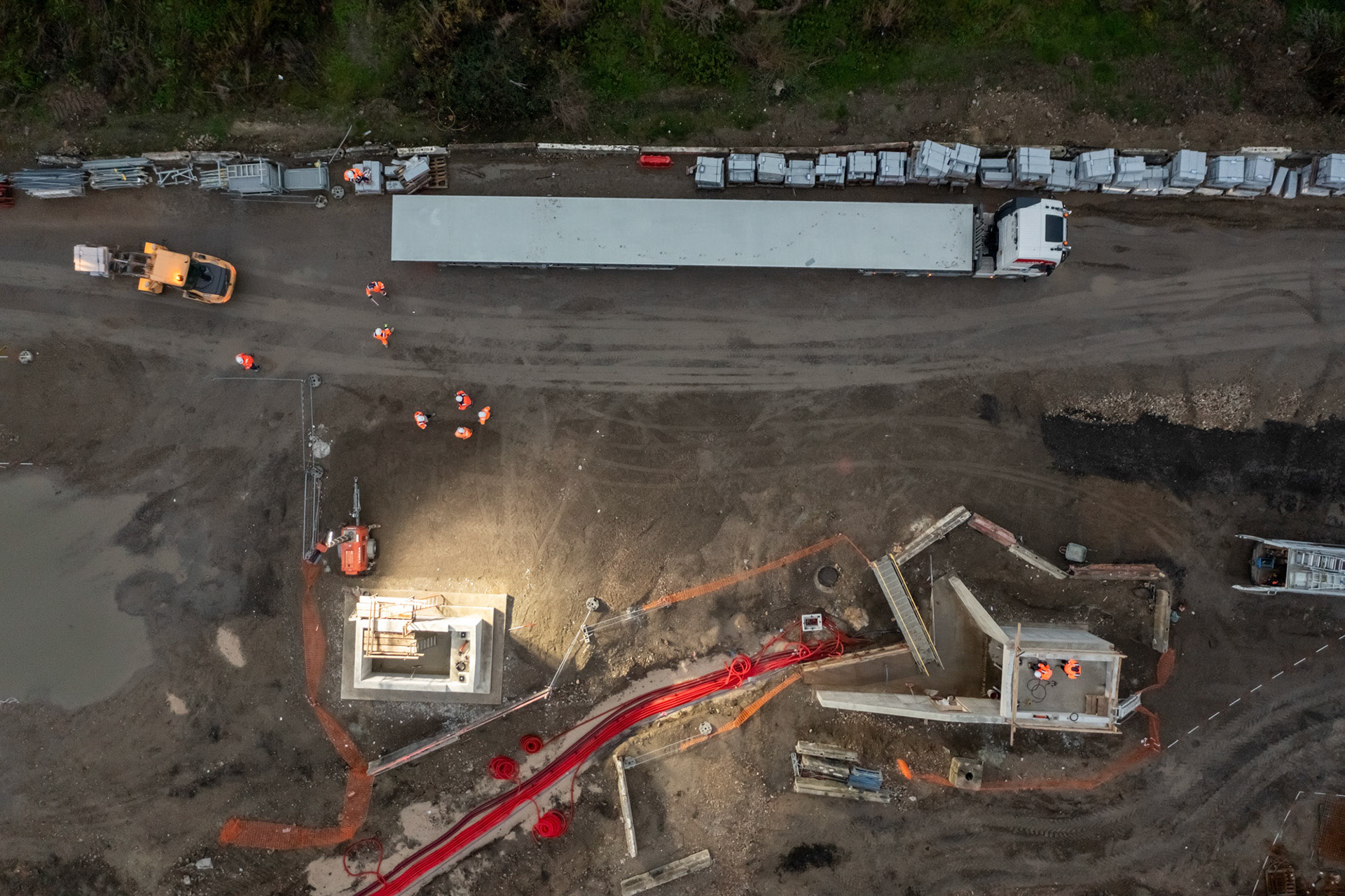 Pose des passerelles - Jardin de l'Ile Seguin, Boulogne-Billancourt