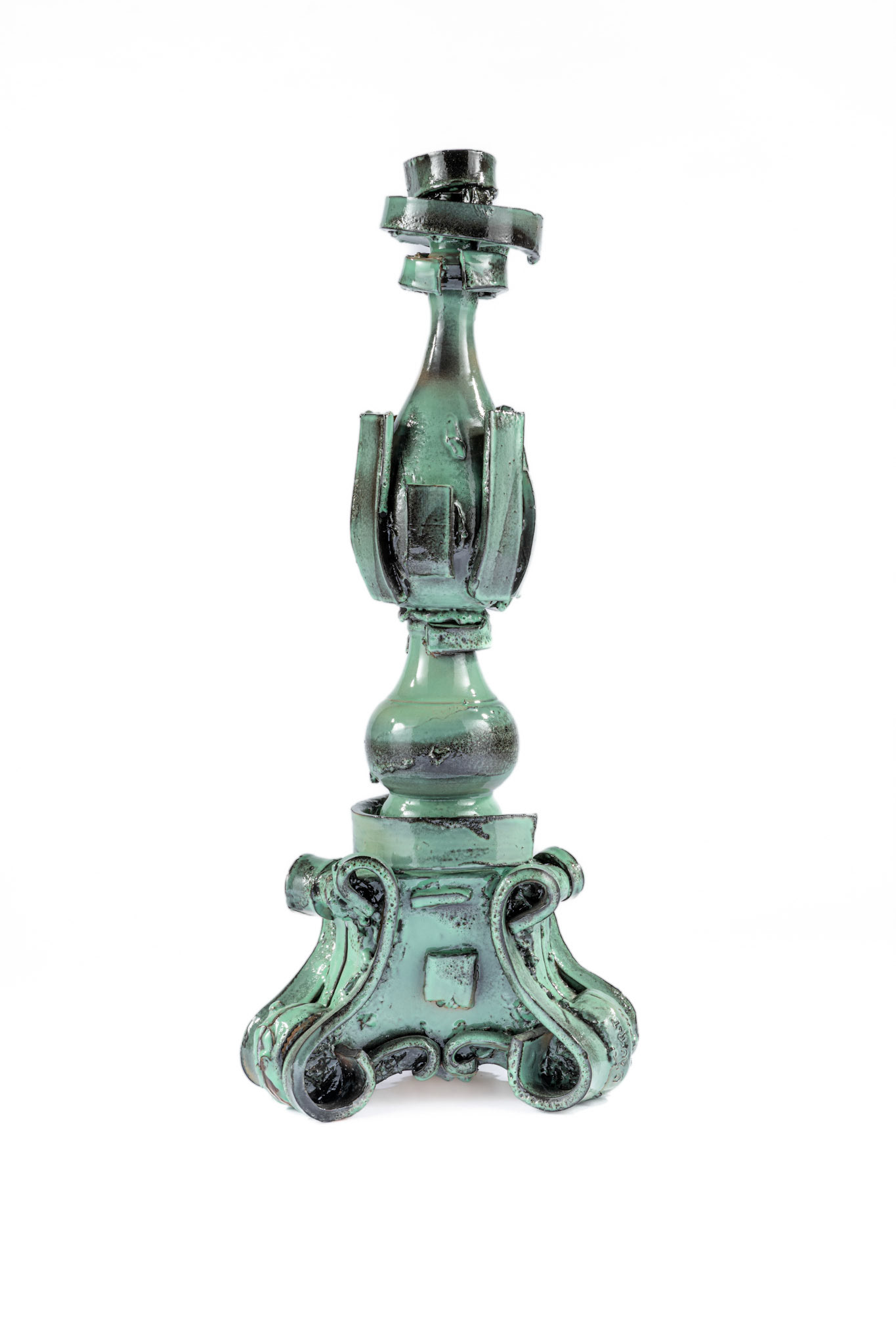 Celadon Candleholders