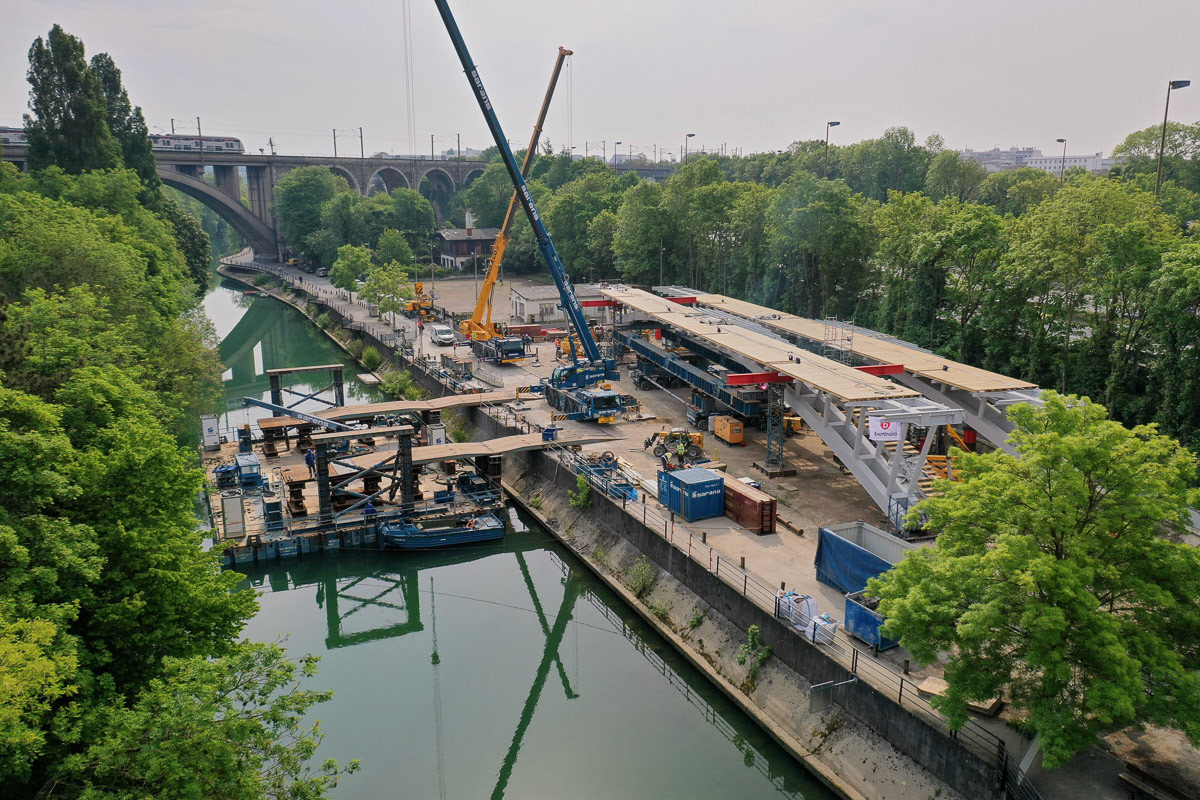 Transbordement de la travée Nord