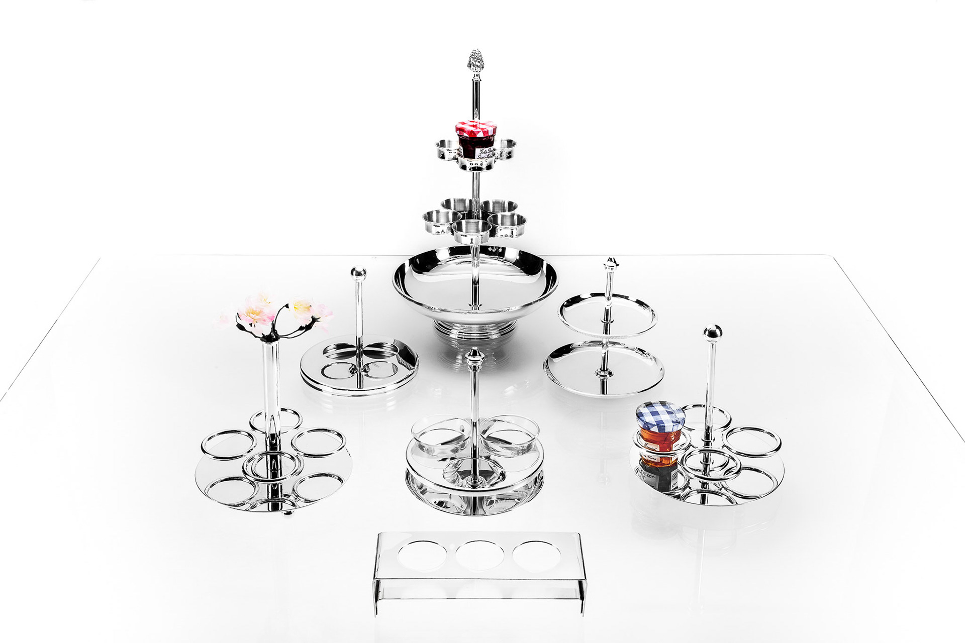 Europ Felix • silver jam pot holders